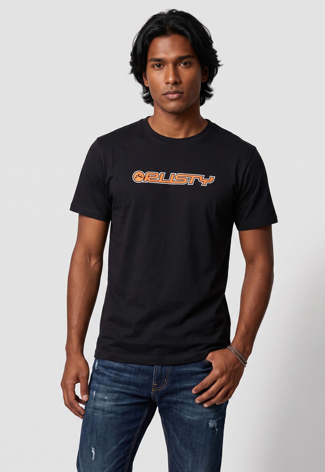 Camiseta Masculina Rusty Shape Preta