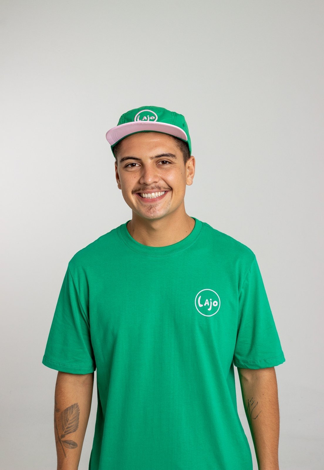 Camiseta Lajo Verde Estampada