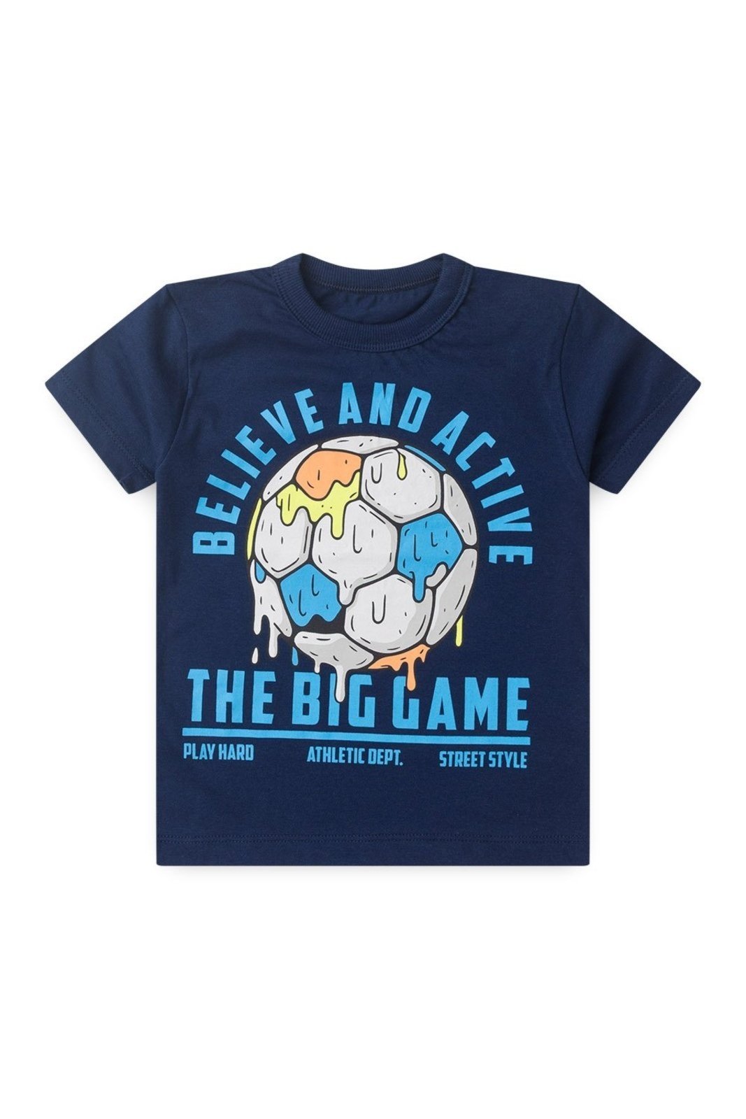 Vista 3 Infantil - Camiseta Bem Vestir Masculina Futebol azul marinho BEM VESTIR azul marinho