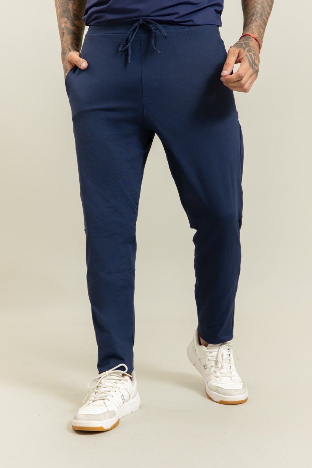 Calça Casual Flexível Masculina em Poliamida na cor Marinho Dialogo Jeans