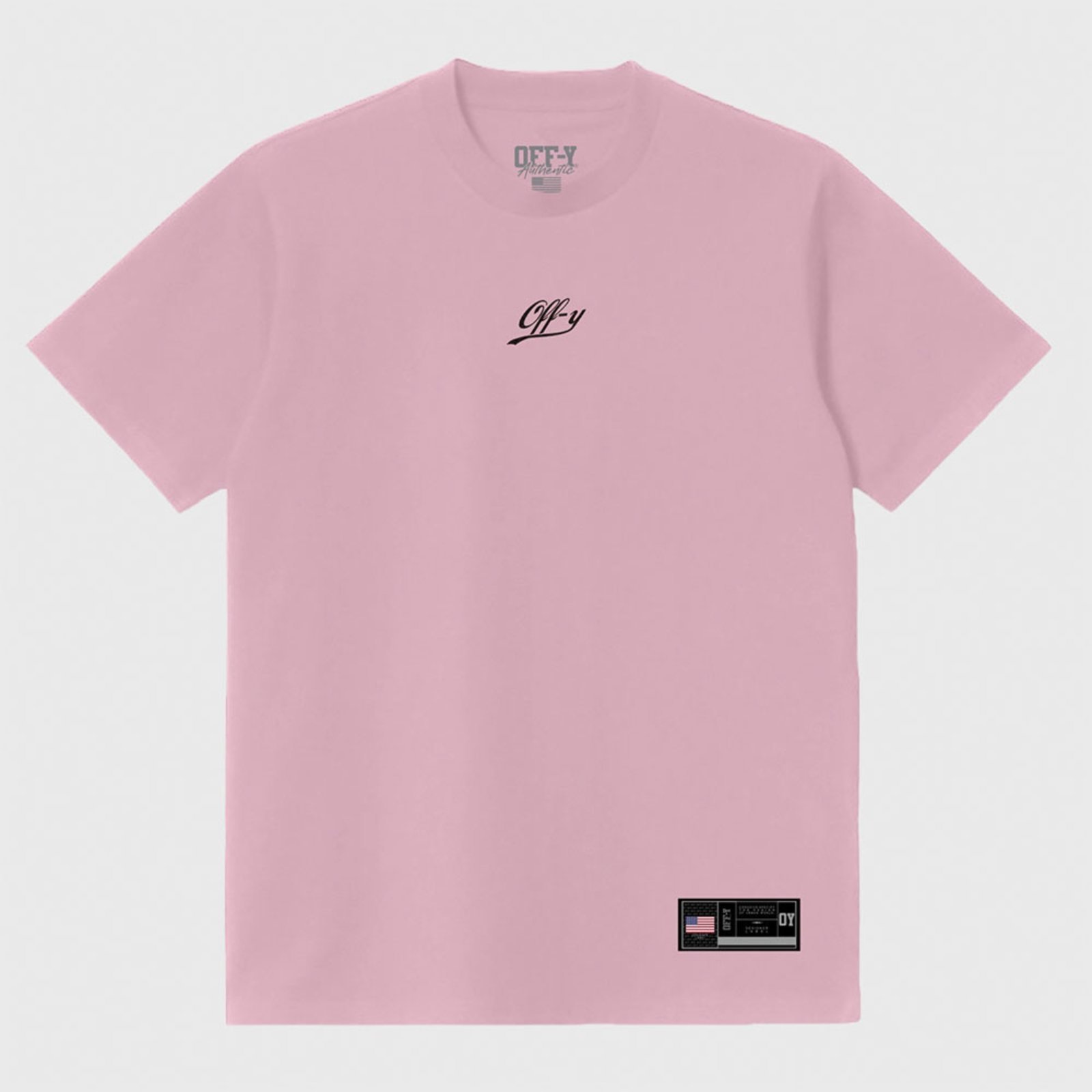 Camiseta Oversized Streetwear Rosa Off-Y College logo
