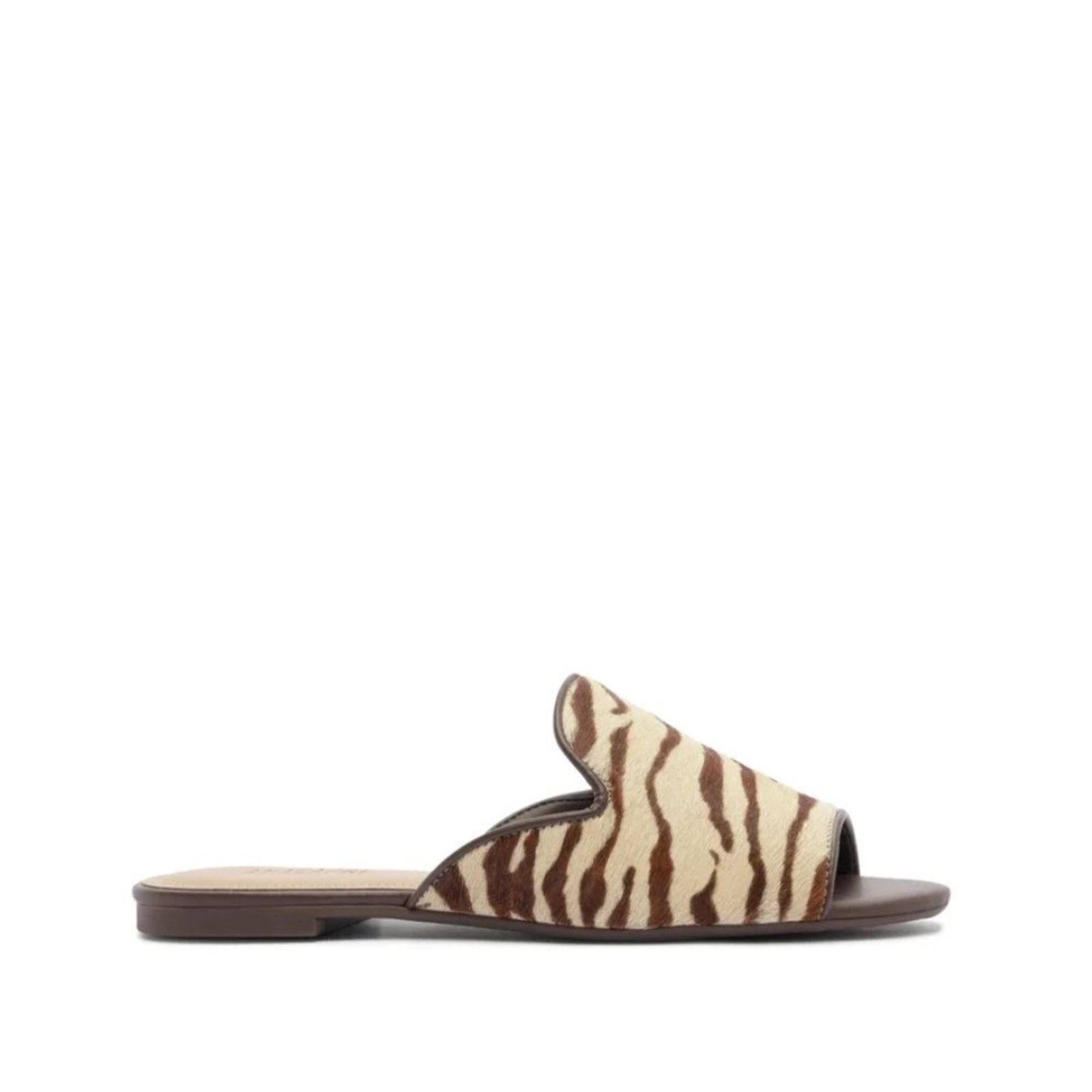 Rasteira Anacapri Tecido Animal Print Bege Anacapri Zebra