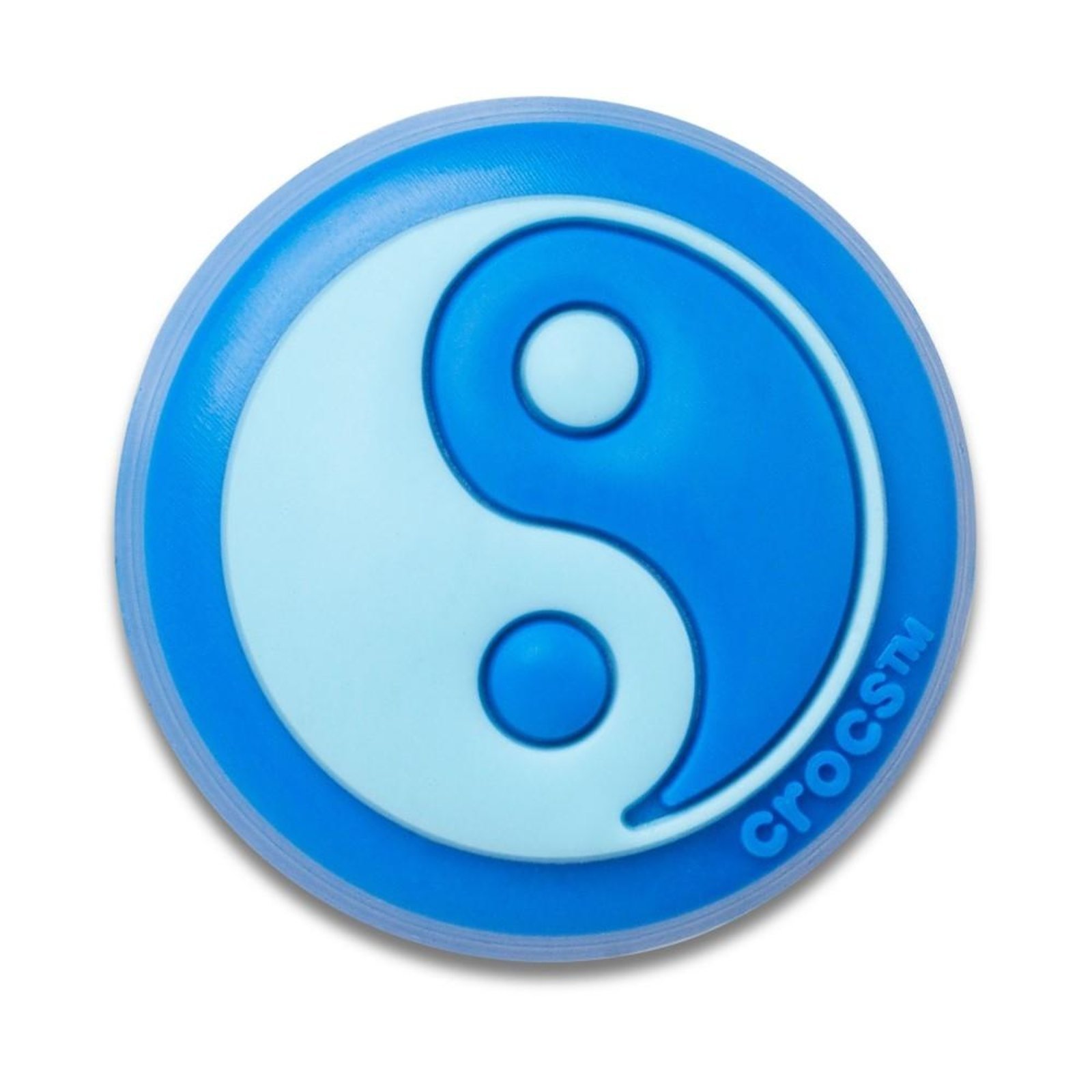 Vista 2 Infantil - Jibbitz™ Yin Yang Azul Claro e Escuro Branco Crocs branco azul