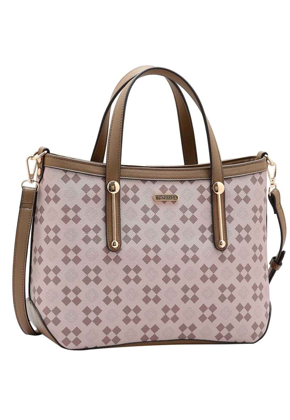 Bolsa Feminina Chenson New Elemento Gráfico 3485294 Natural