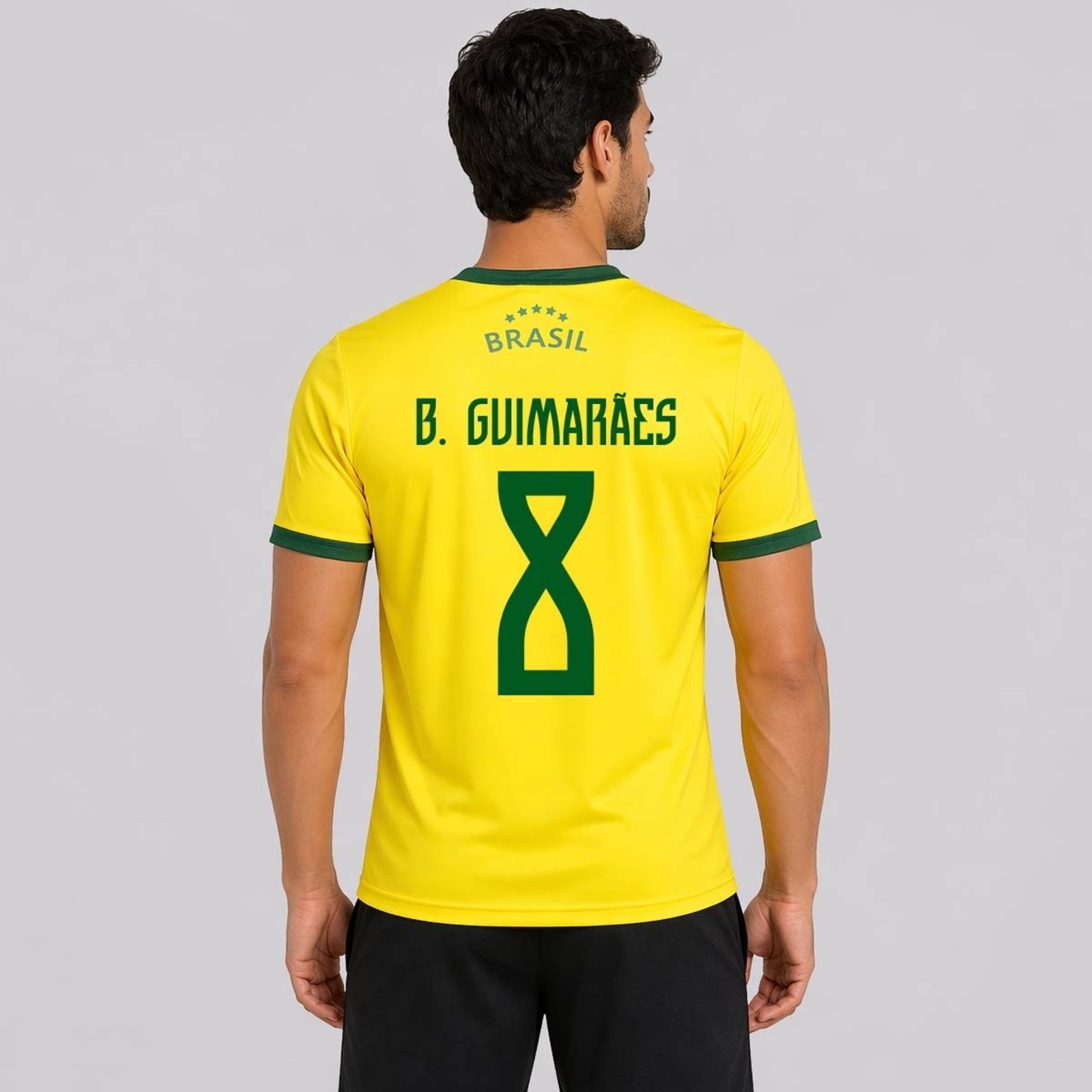 Camisa Brasil Canarinho 8 B. Guimarães