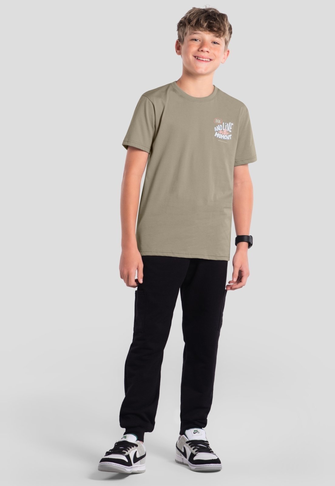 Infantil - Camiseta menino em malha Brandili Young