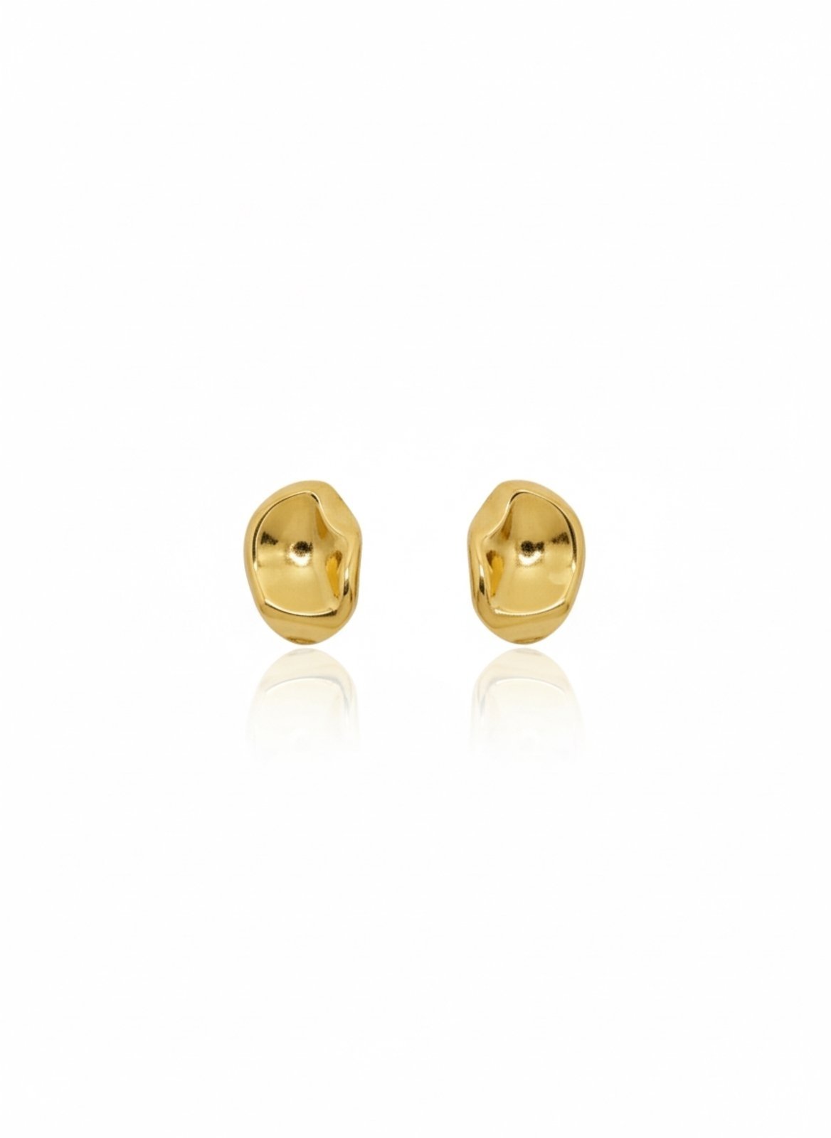 Vista 2 Brinco Orgânico Banhado a Ouro 18k Alexandra Michelassi Semijoias dourado Alexandra Michelassi Semijoias dourado