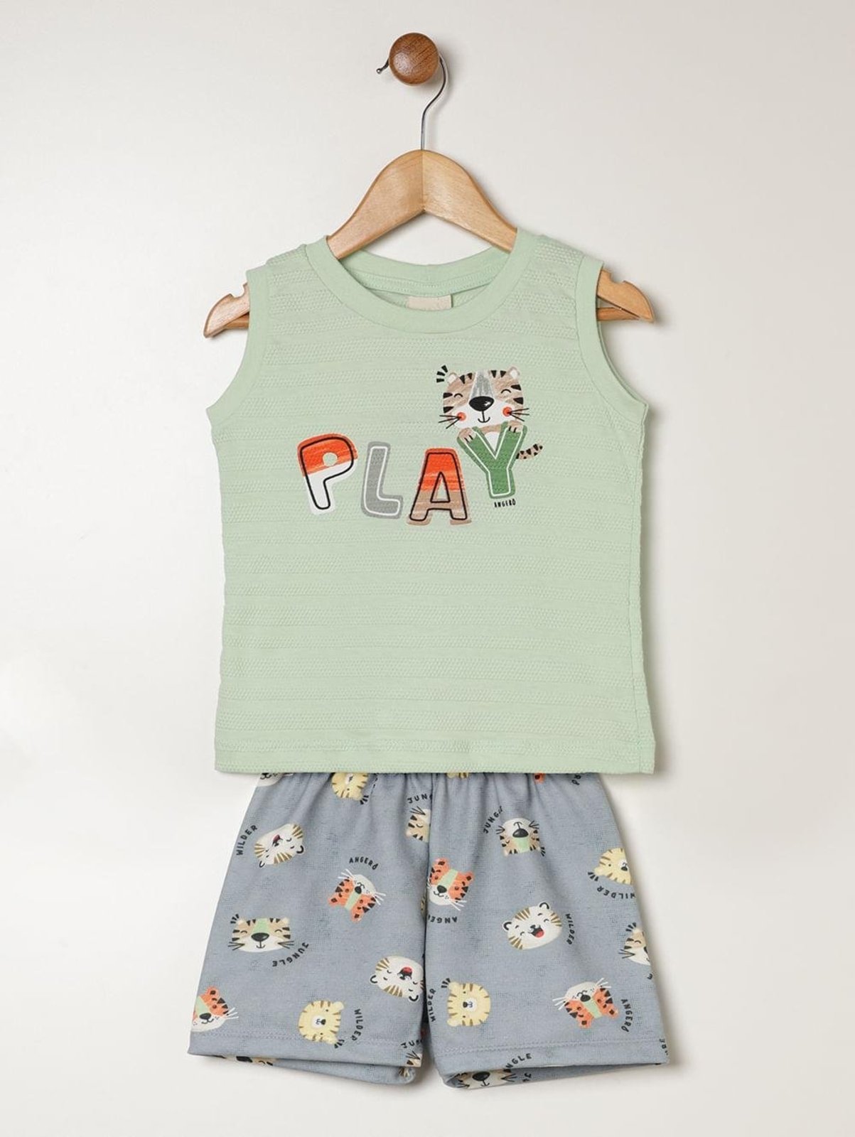 Infantil - Conjunto Curto Para - VERDE
