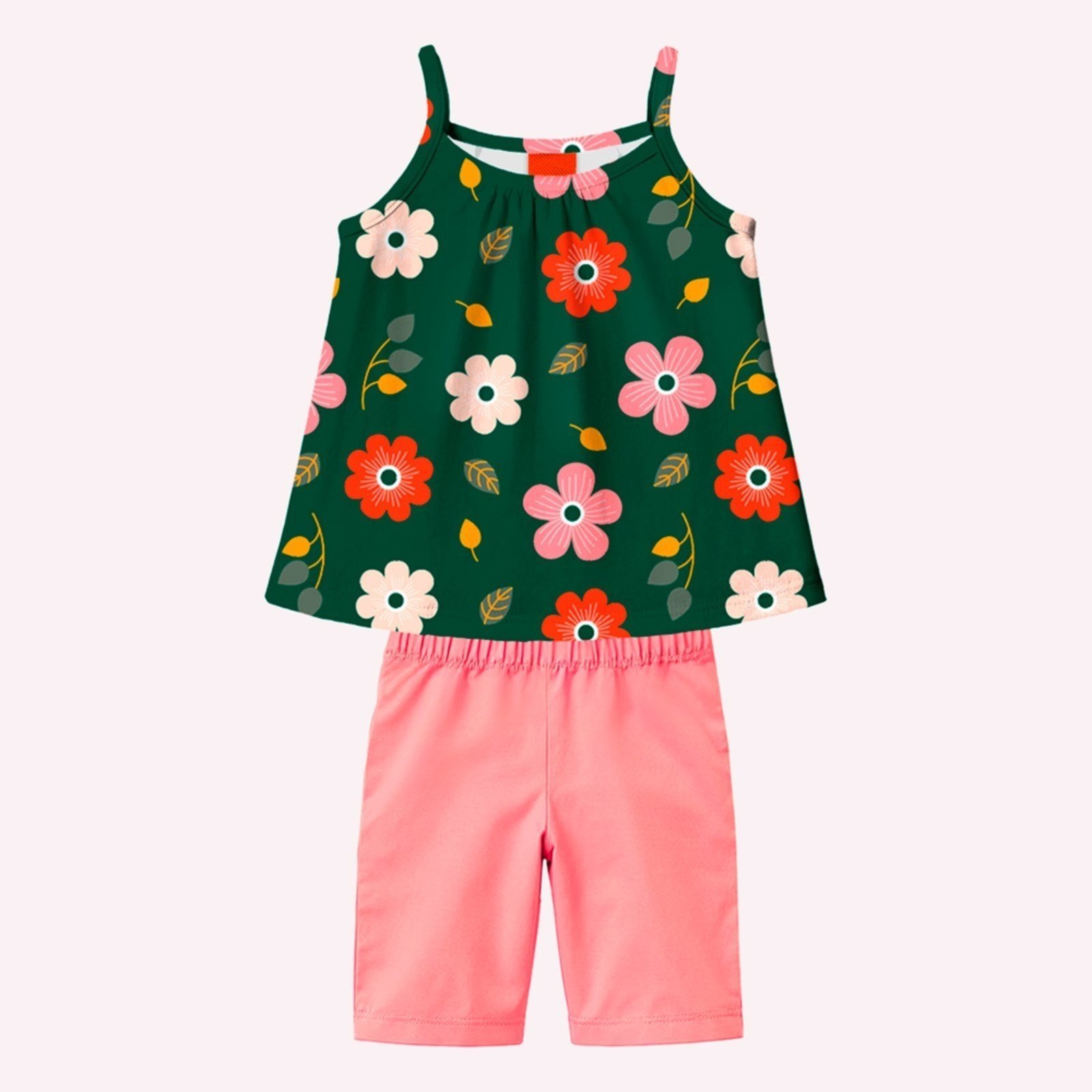 Infantil - Conjunto Menina Flores Kyly