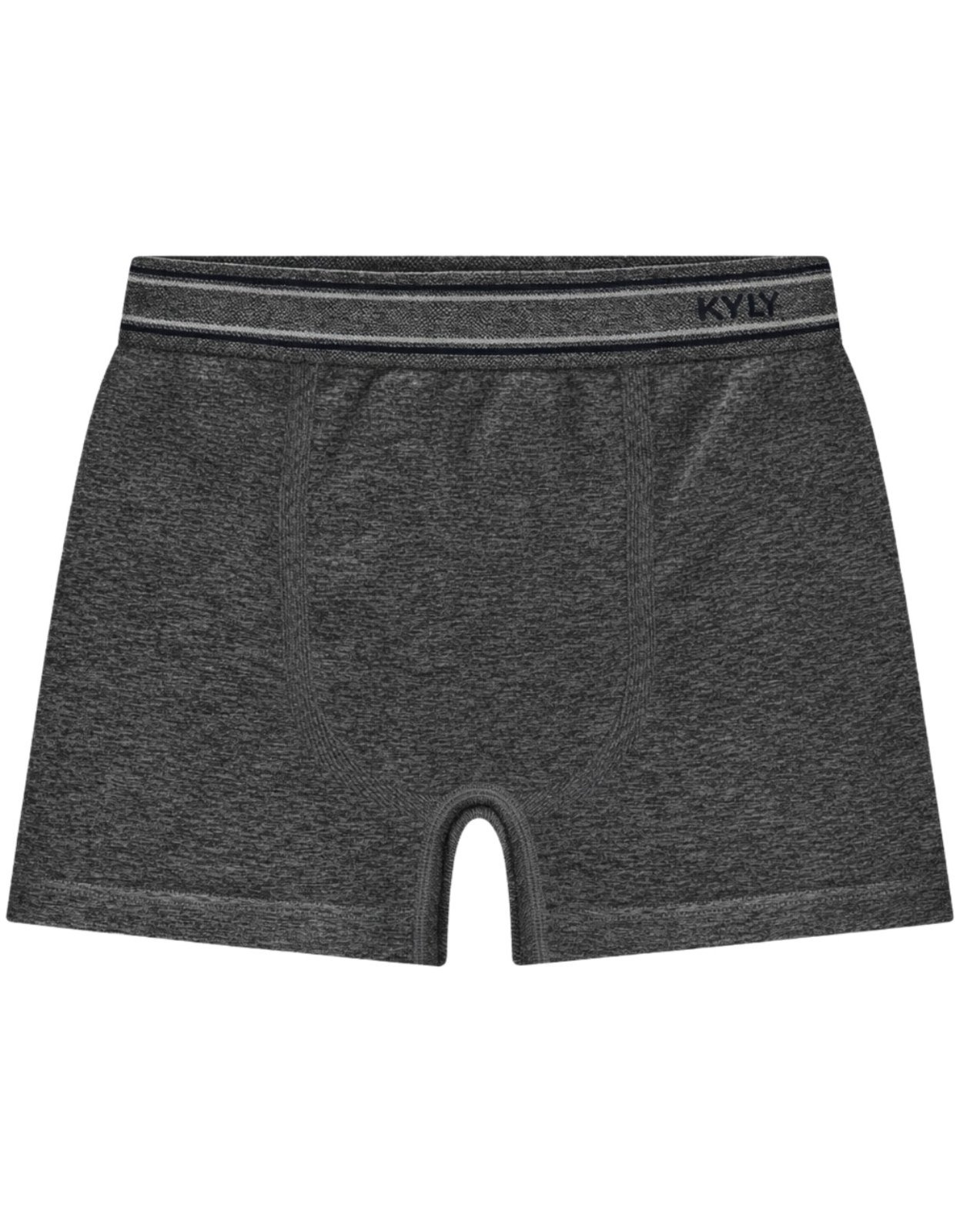 Vista 3 Kit 2pçs Cueca Menino Kyly Listrado Mescla cinza Kyly cinza