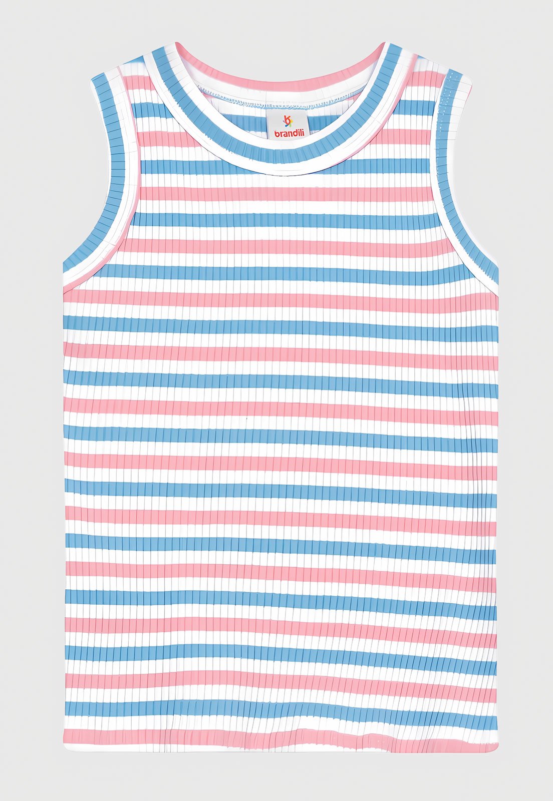 Infantil - Regata Brandili Canelada Listrada Rosa