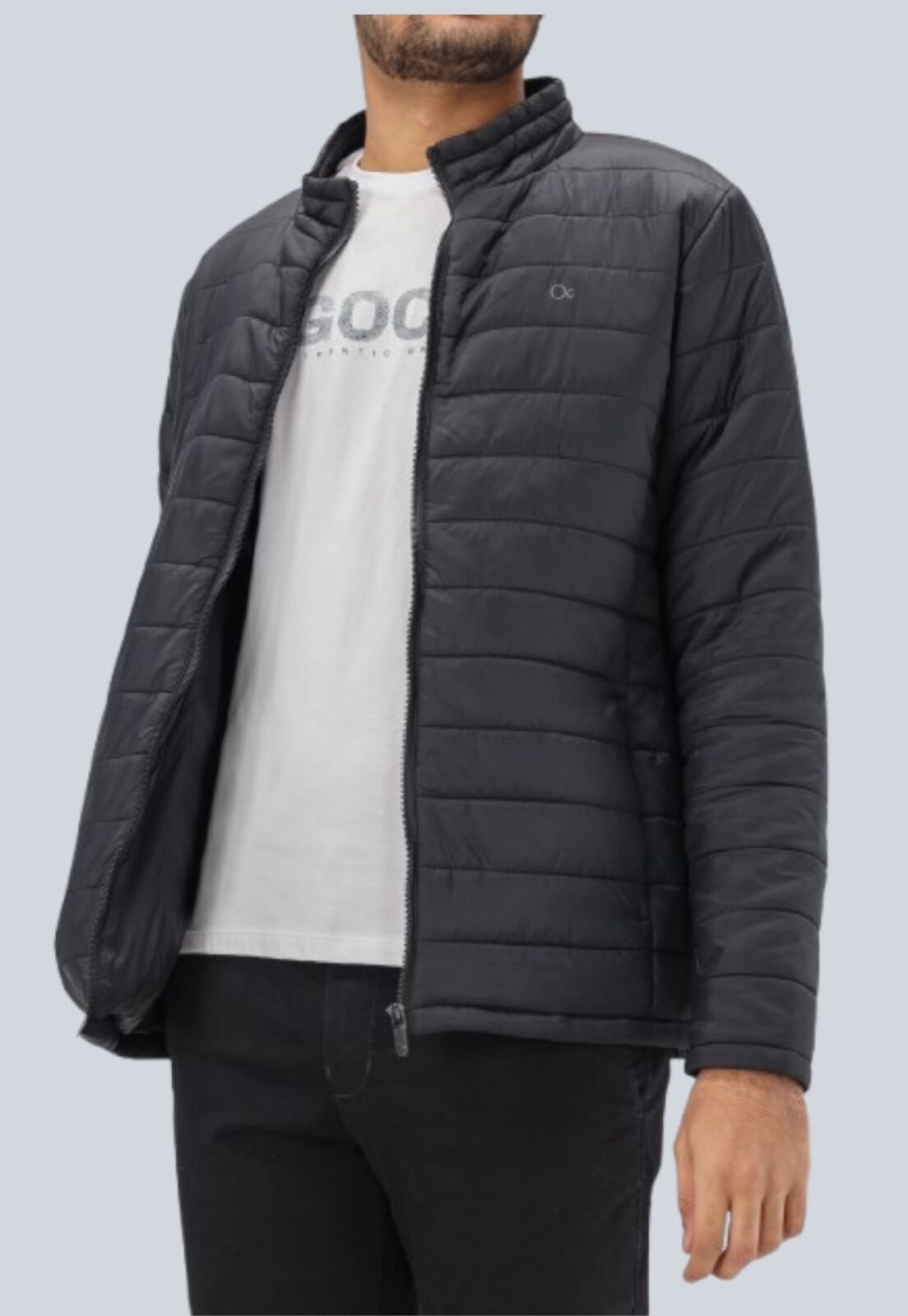 Jaqueta Puffer Masculina Ogochi Preto