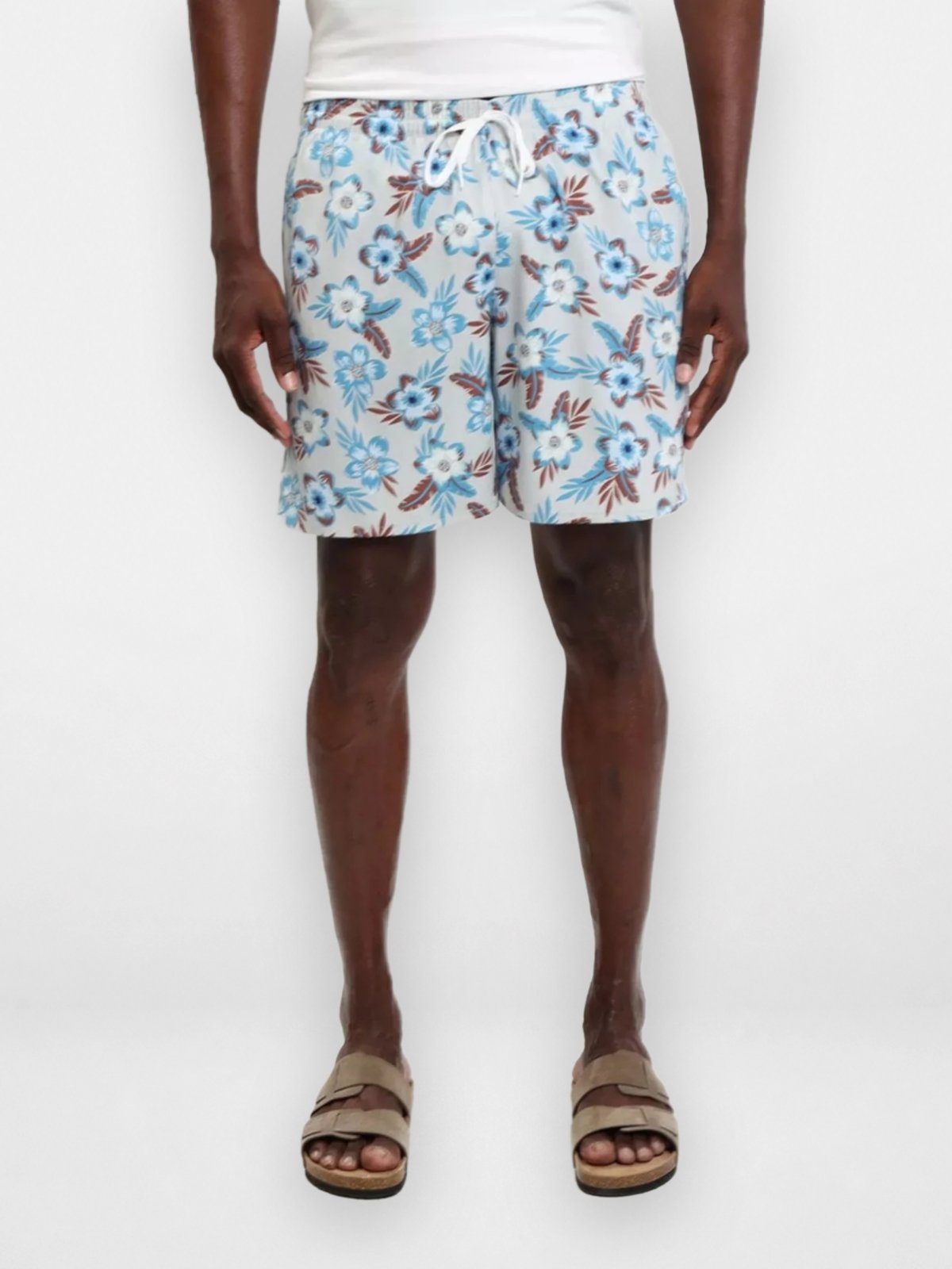 Shorts Masculino Pompier Estampado em Hidrolight com Elastano Azul