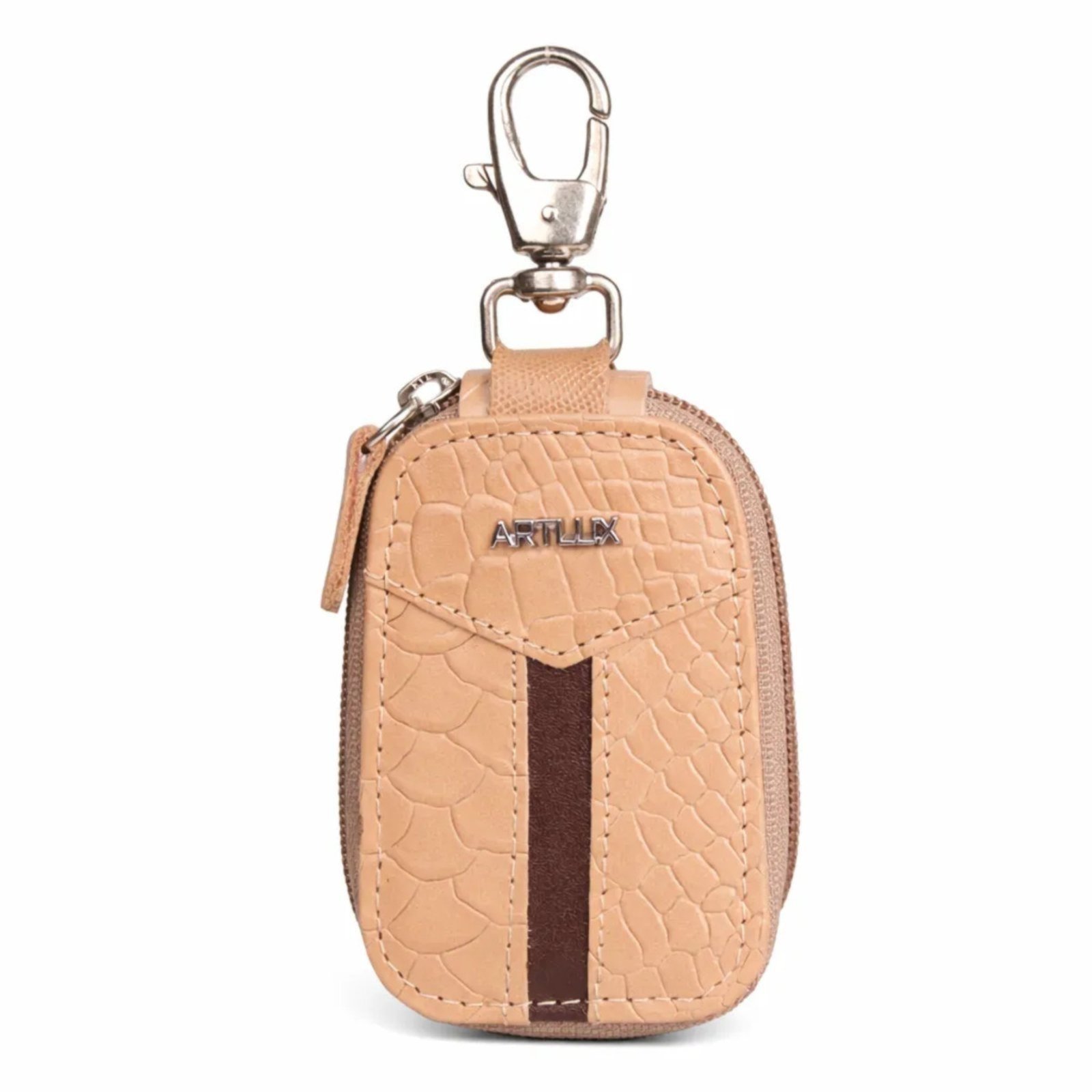 Porta Chaves em Couro Artlux 3090 Amêndoa