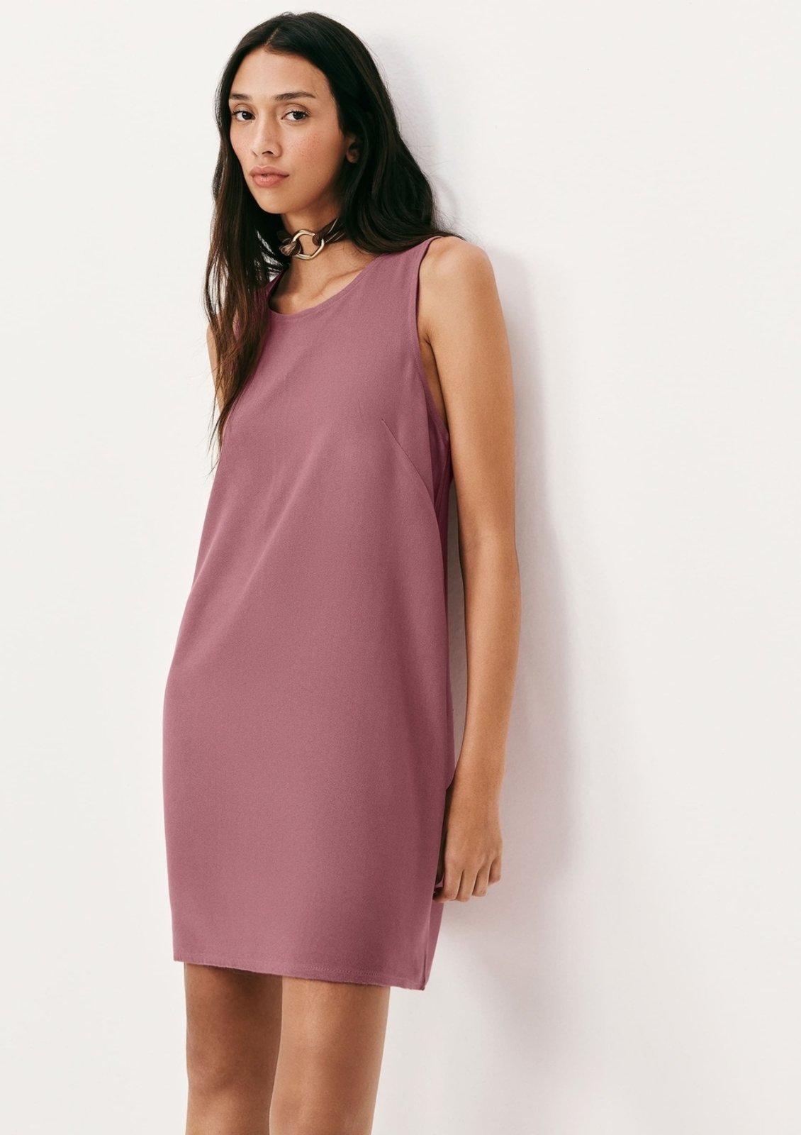 Vestido Curto Em Viscose Hering