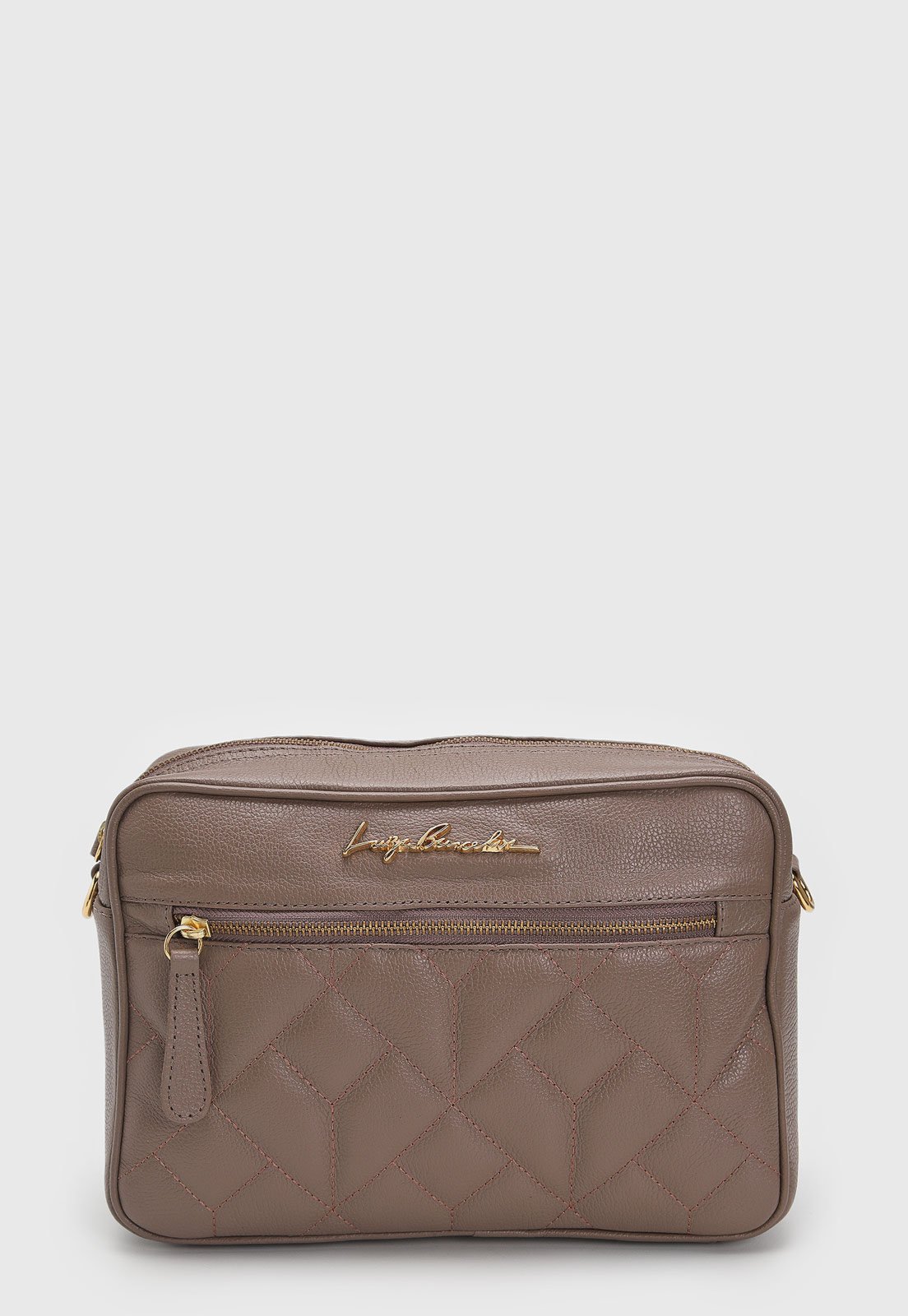 Bolsa Transversal Luiza Barcelos Alça Ajustável Marrom