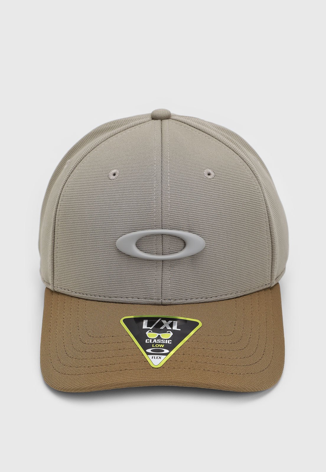 Boné Oakley Aba Curva Logo Bordado Bege