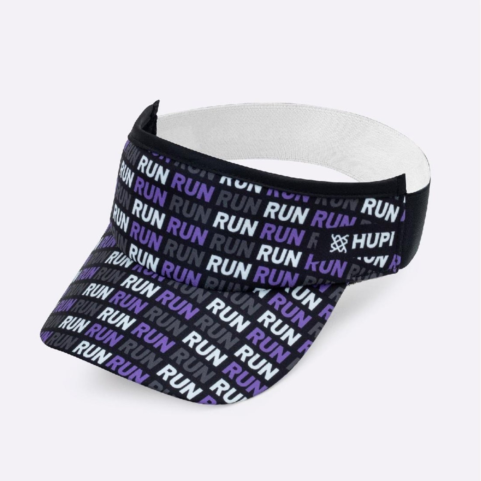 Viseira HUPI Run Loop Preto e Roxo Roxo
