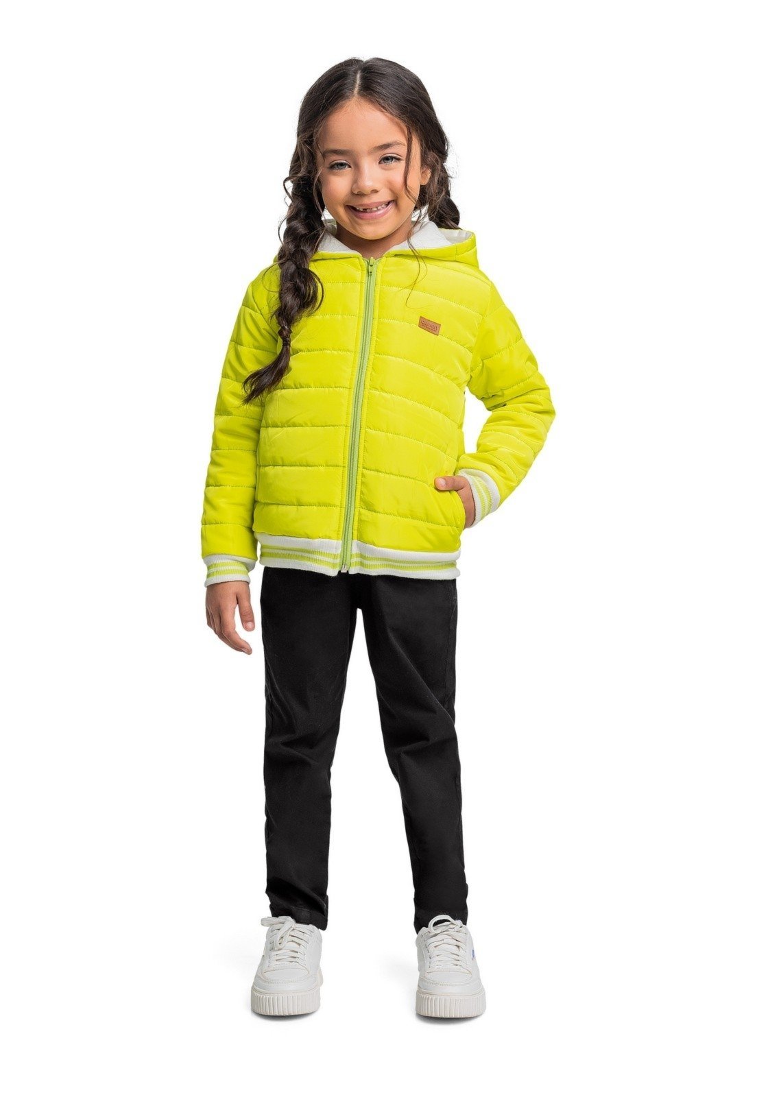 Infantil – Jaqueta Puffer para Menina Quimby Verde