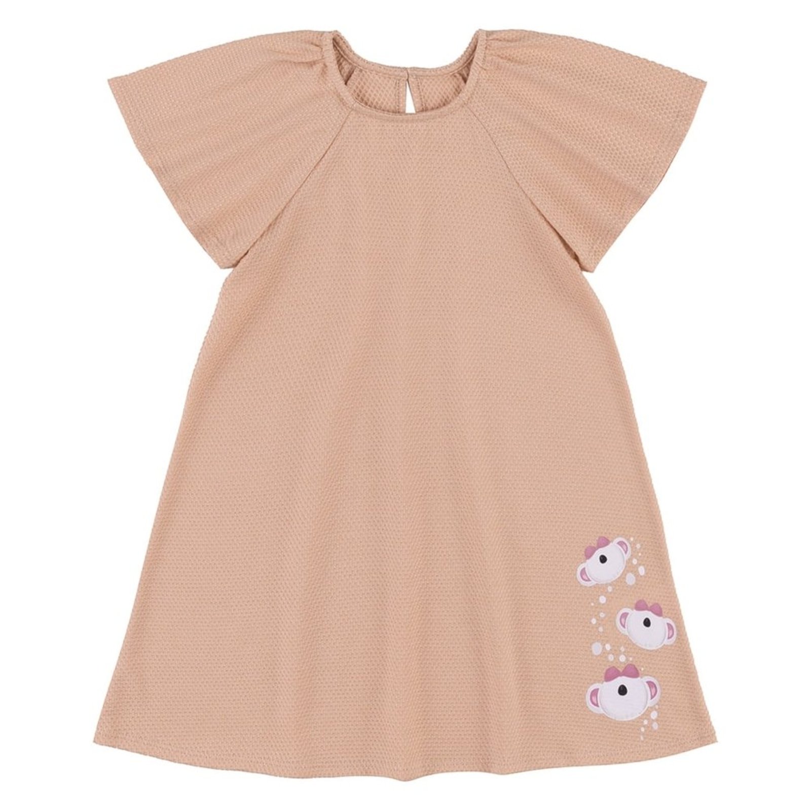 Infantil - Vestido Curto Colmeia Menina Lilica Ripilica