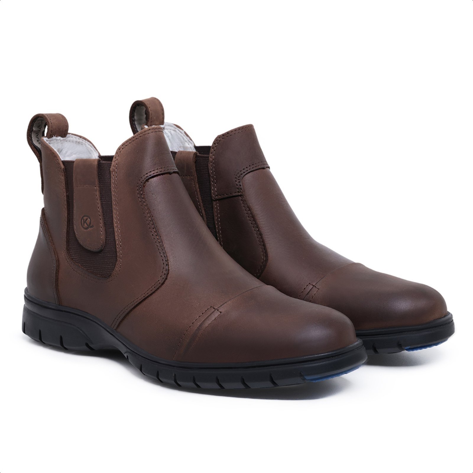 BOTA MASCULINO DE COURO, MODELOS 9750 HORSE CAFE Marrom Escuro