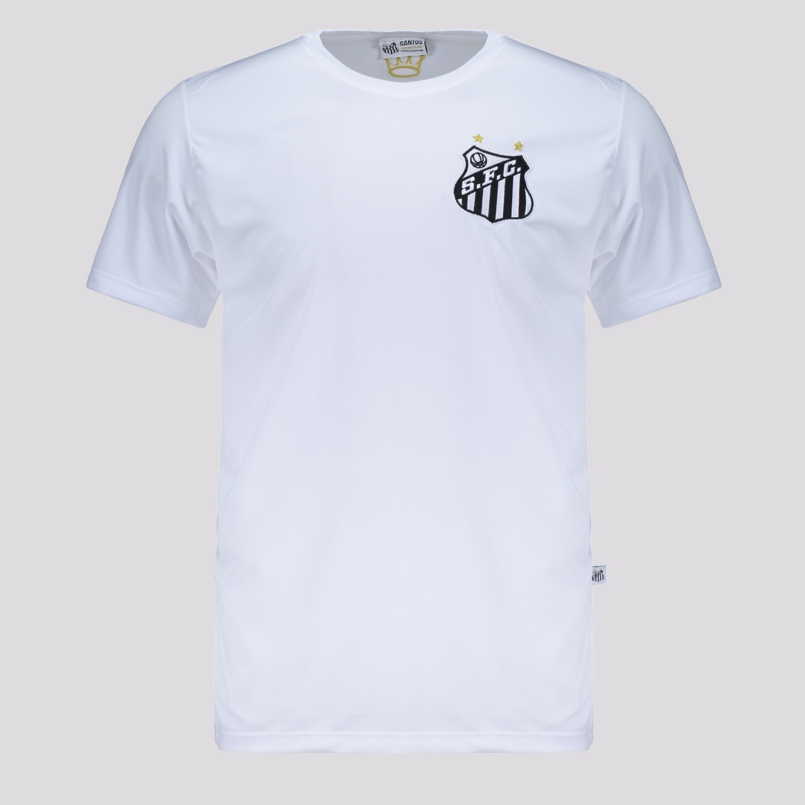 Vista 2 Camisa Santos Logo Branca Surf Center branco Surf Center branco