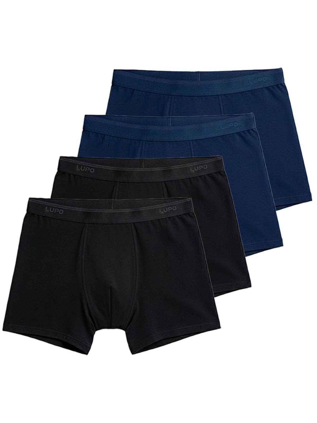 Kit com 4 Cuecas Boxer Lupo 615-003