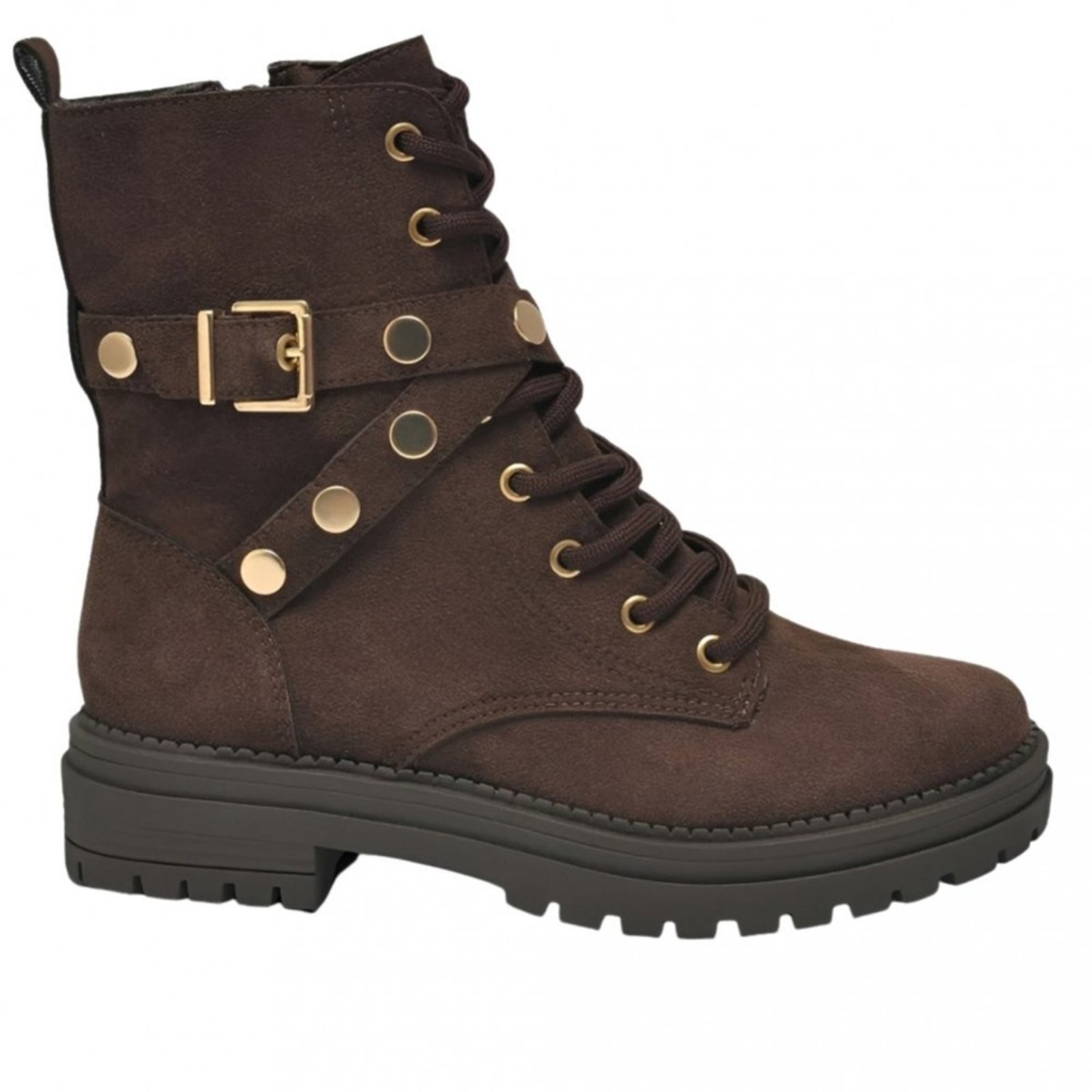 Bota Feminina Via Marte em Camurça 354-004 Via Marte Marrom