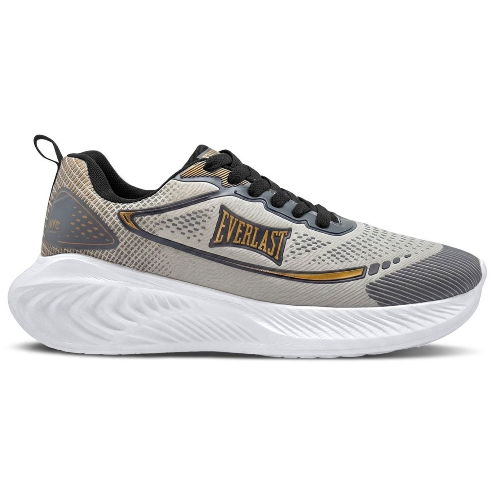Tênis Everlast Atena Unissex | Cinza Dourado