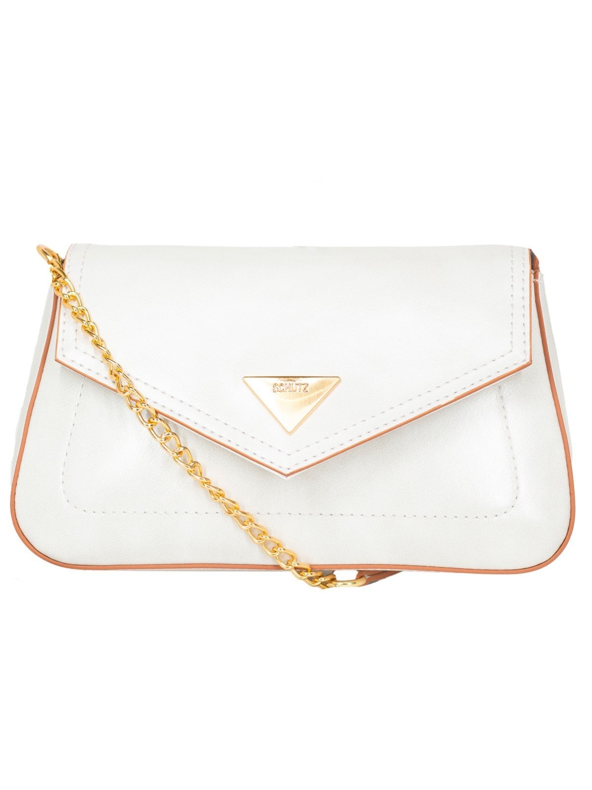 Bolsa Feminina Pequena Schutz Crossbody Liese Tiracolo Branco Off White