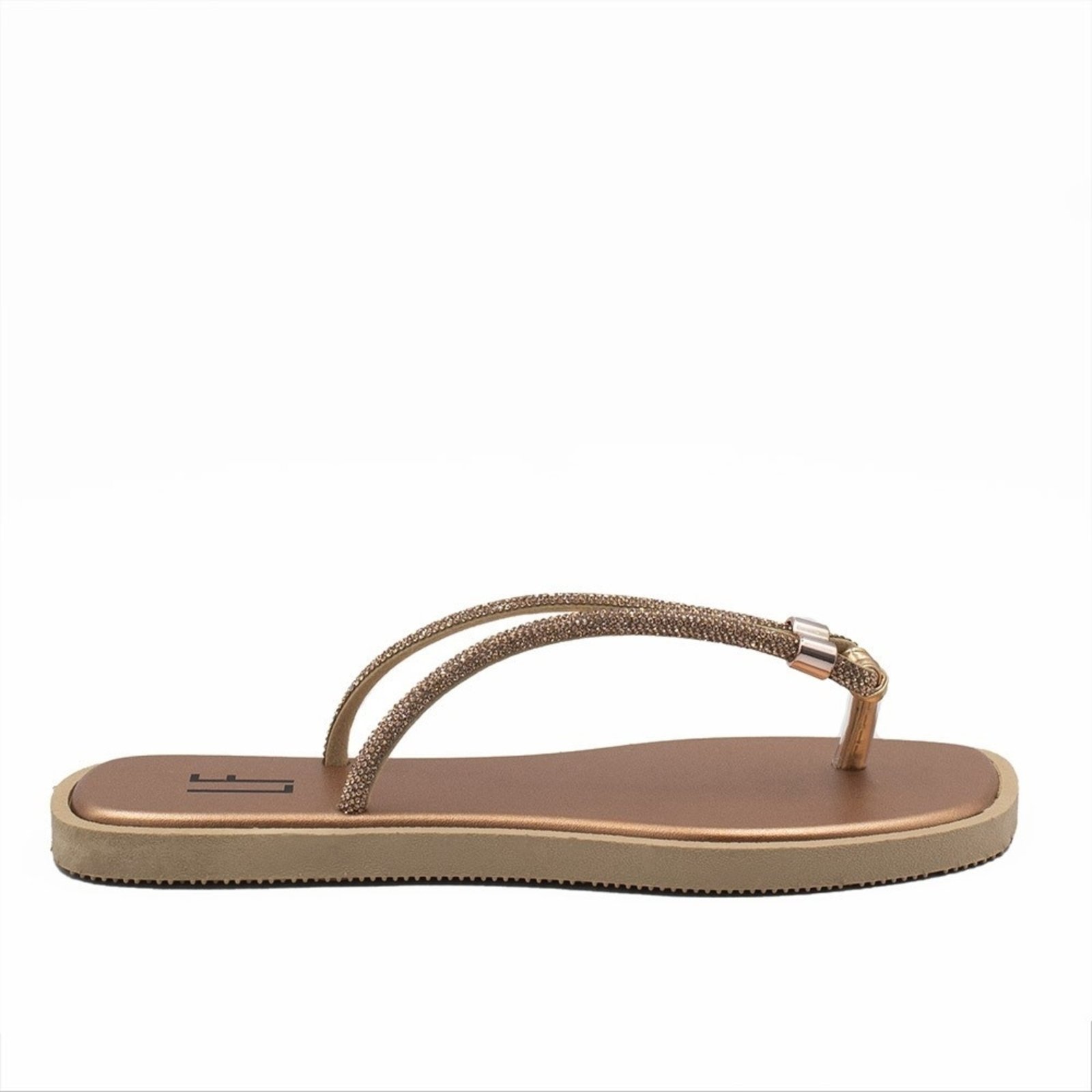 Chinelo Zatta Brilho Dandara Cobre