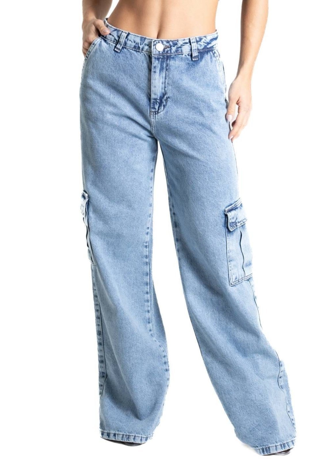 Calça Jeans Sawary Wide Leg – 280217 – Azul – Sawary