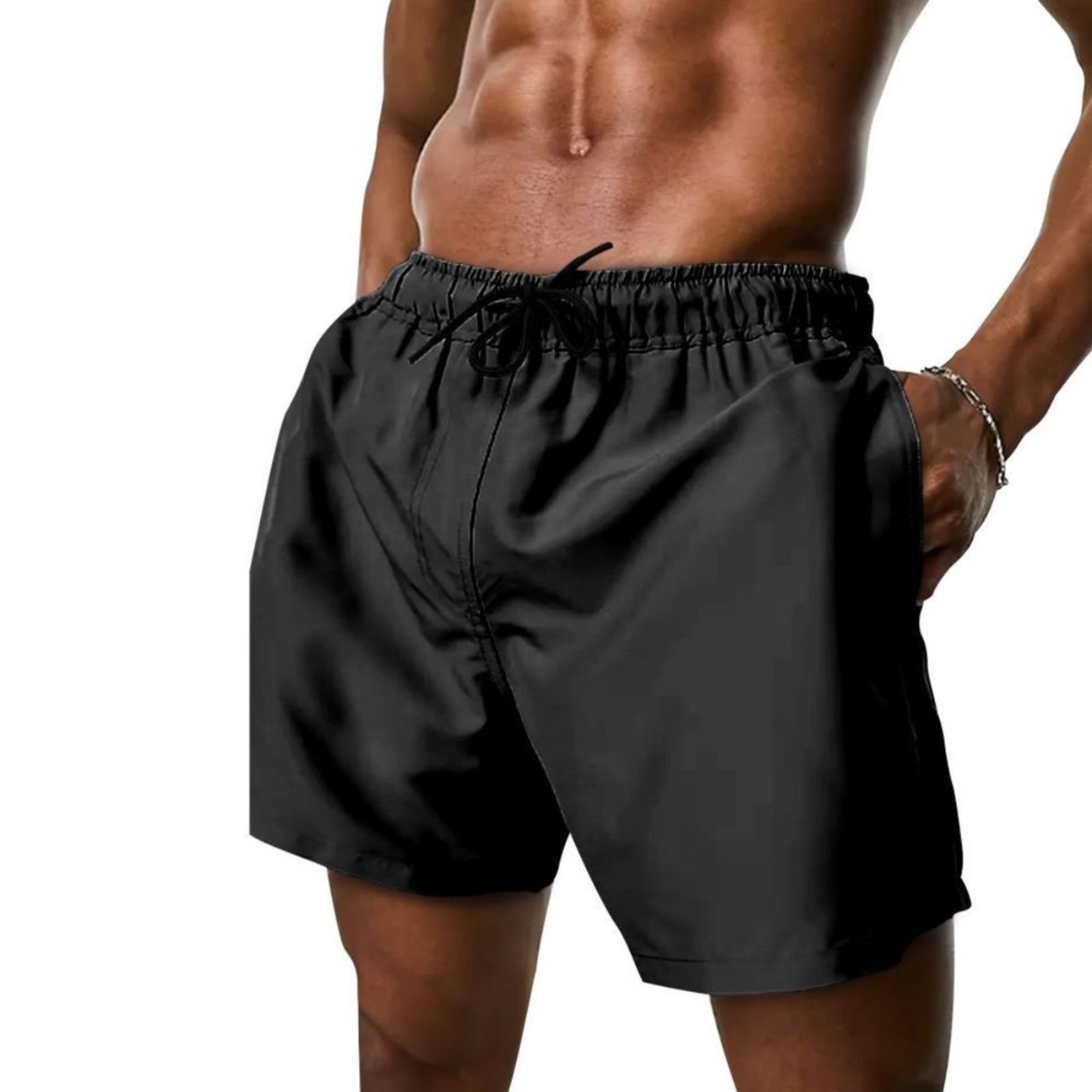 Short Tactel Elastano Moda Praia Masculino Bermuda Lisa Mauricinho