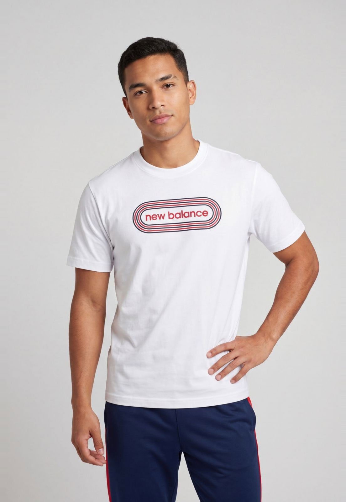 Camiseta Masculina New Balance Nb Track Branca