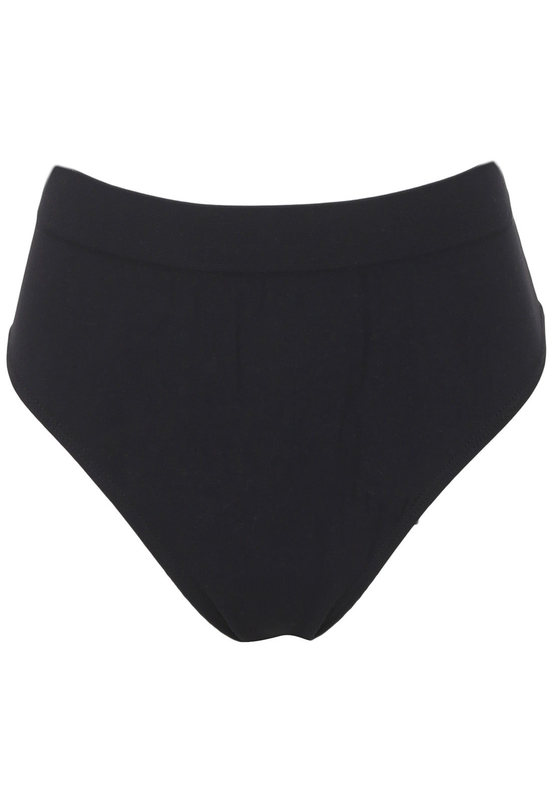 Vista 2 Calcinha Lupo Biquíni Loba Lisa Preta preto Lupo preto