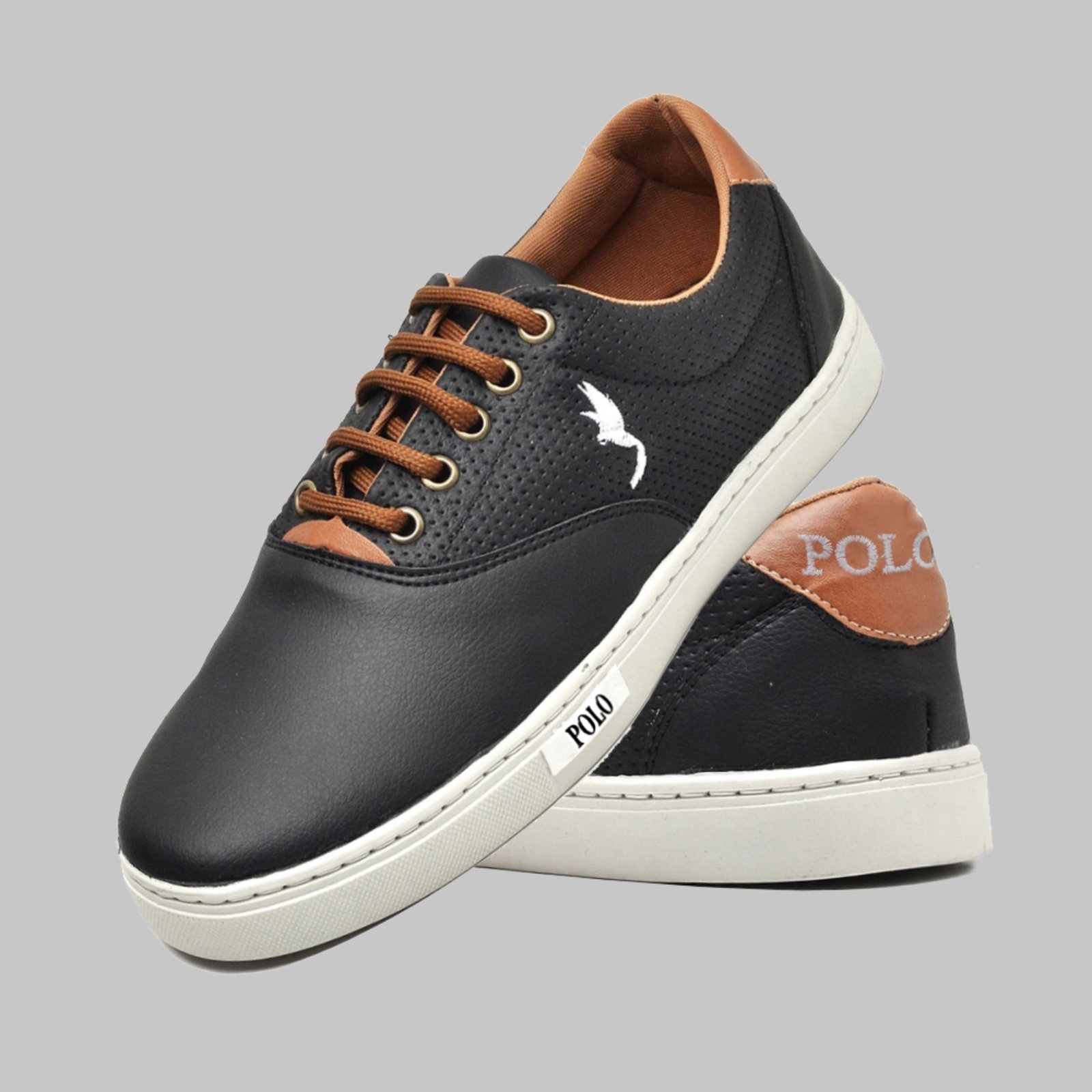 Vista 2 Infantil - Tênis Masculino Menino Cano Alto Polo Blu preto Polo Blu preto