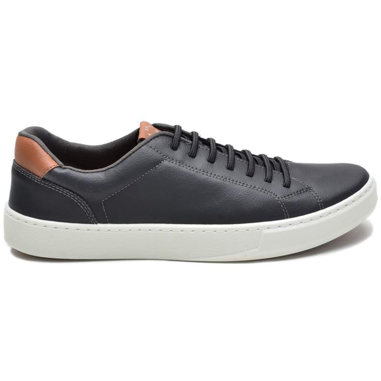 Sapatênis Masculino Calce Facil Cadarço Elastico Casual Preto