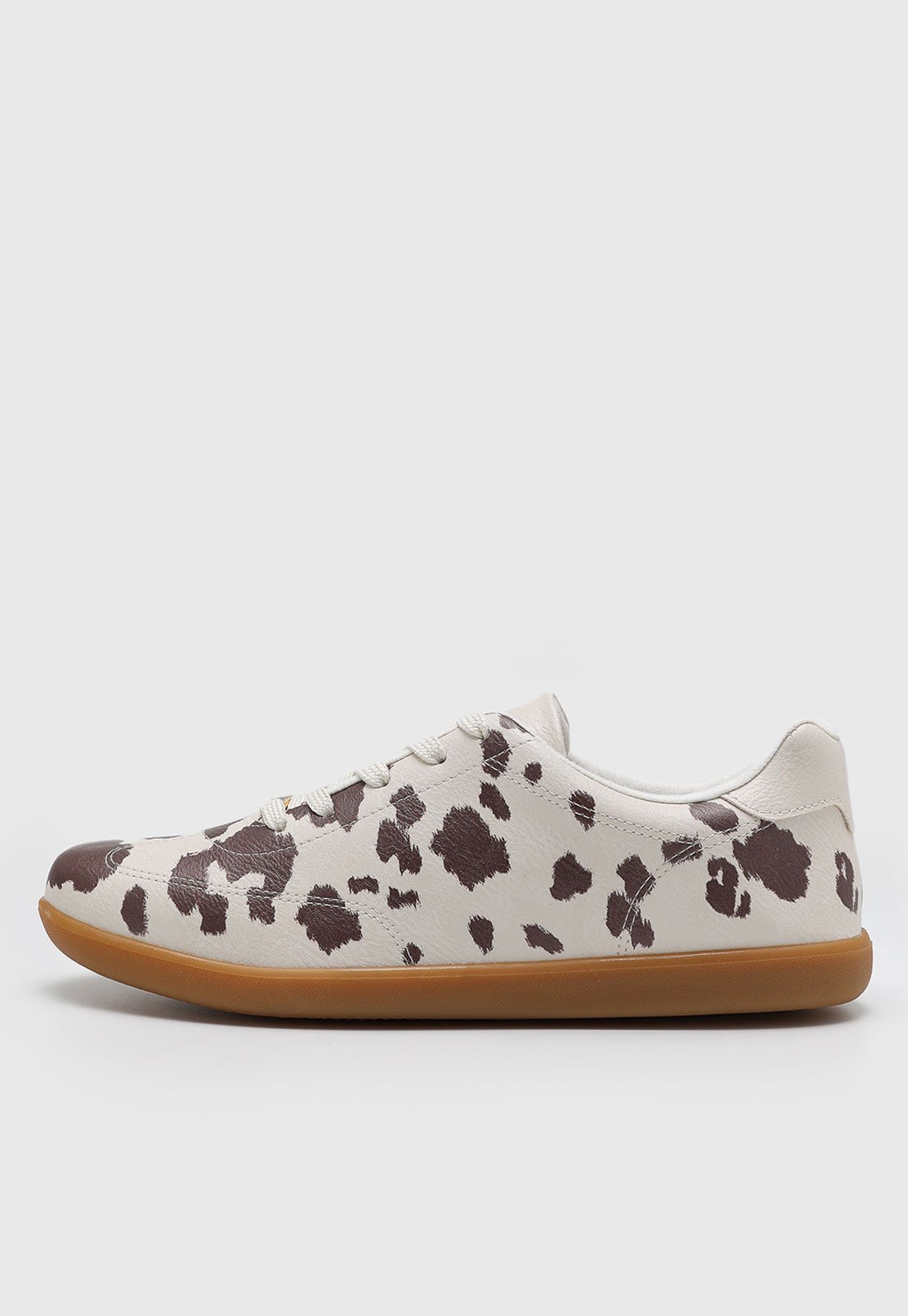 Tênis Vizzano Animal Print Vaca Branco