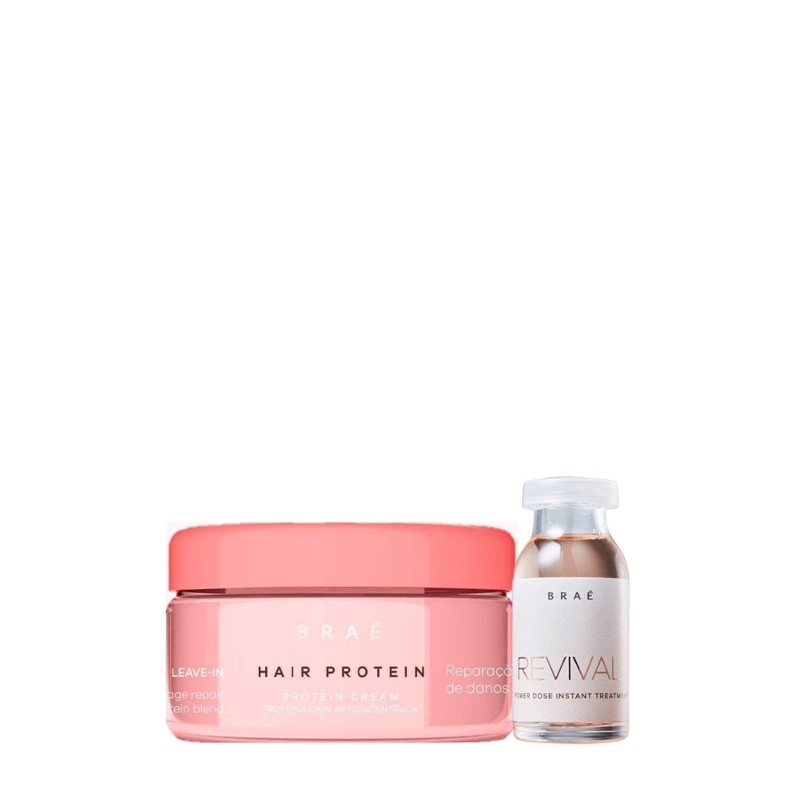 Kit Braé Hair Protein e Revival Ampola de Tratamento (2 produtos)