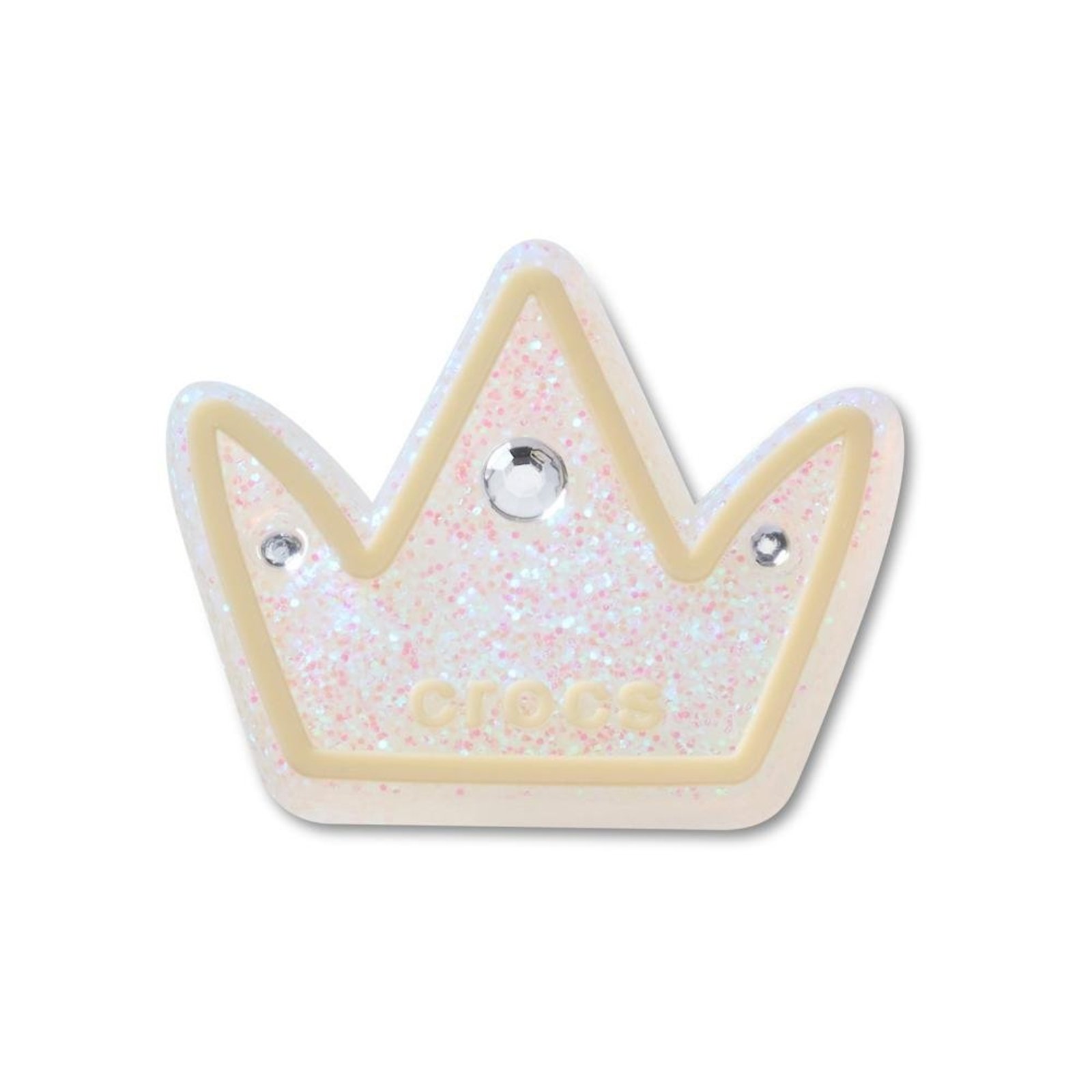Infantil - Jibbitz™ Coroa De Princesa Único Branco
