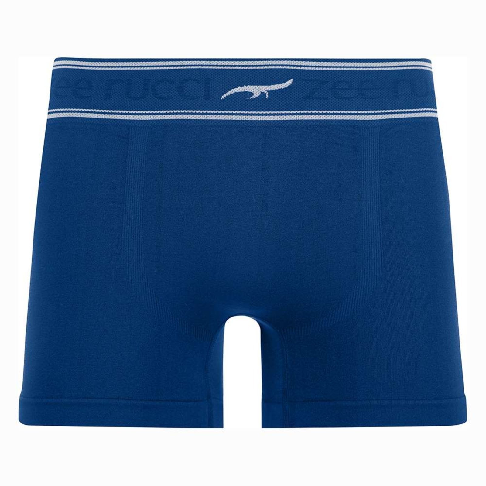 Cueca Boxer com Cós Listrado Sem Costura Navy Zee Rucci