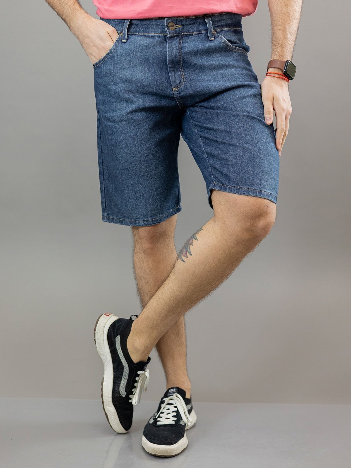 Bermuda Slim Masculina Jeans Tradicional Elastano Anticorpus