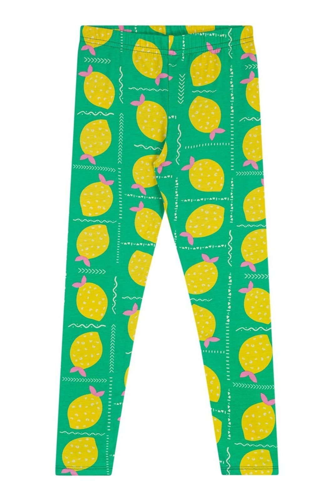 Infantil - Calça Legging Menina Cotton Estampa Elian Verde
