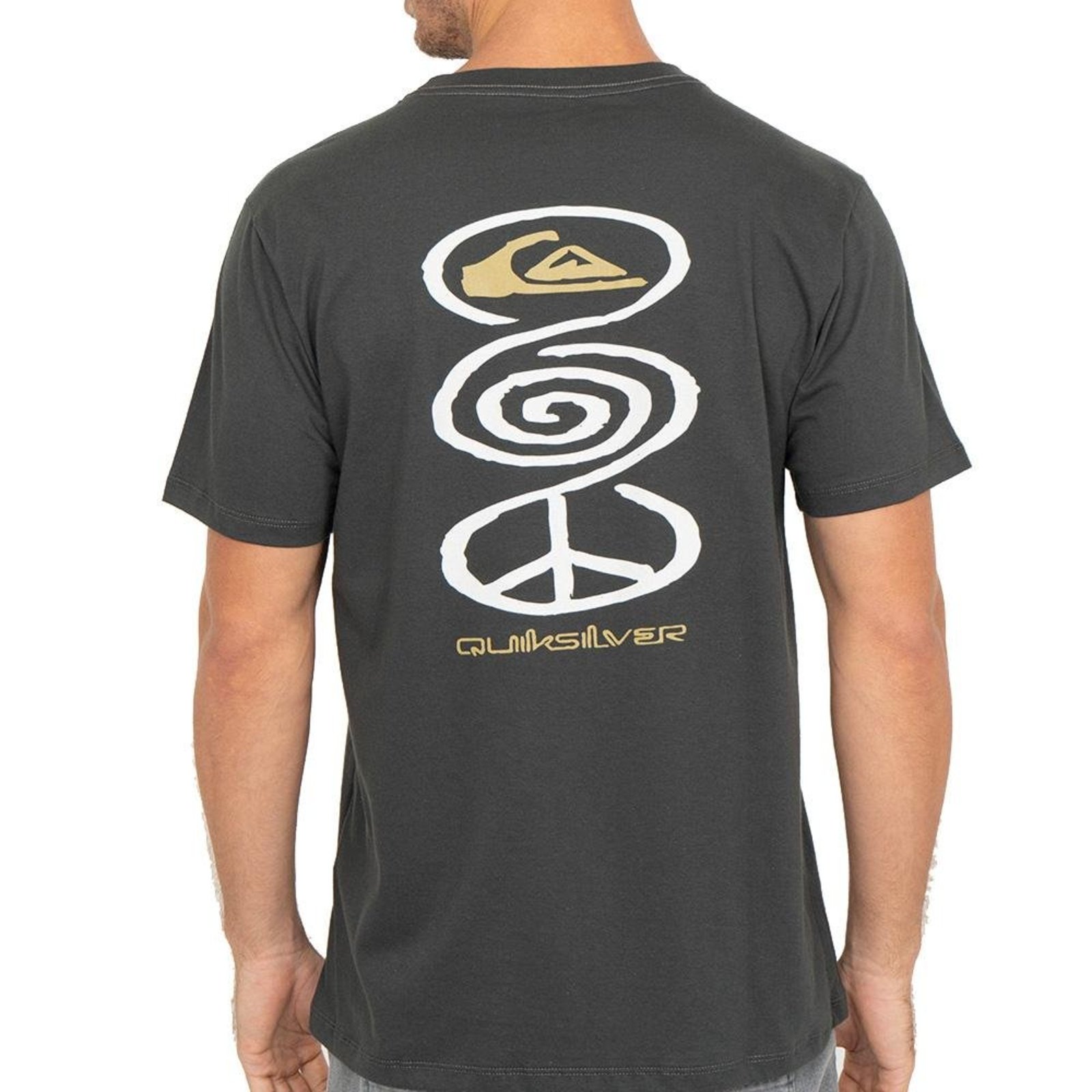 Camiseta Quiksilver Harmony Spiral WT26 Masculina Cinza