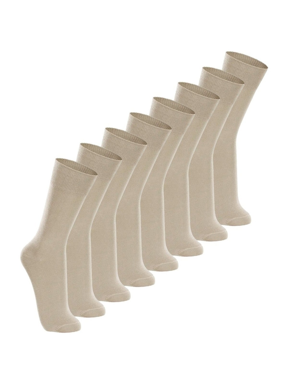 Vista 2 Kit com 8 Pares de Meias Casual Lupo bege Lupo bege