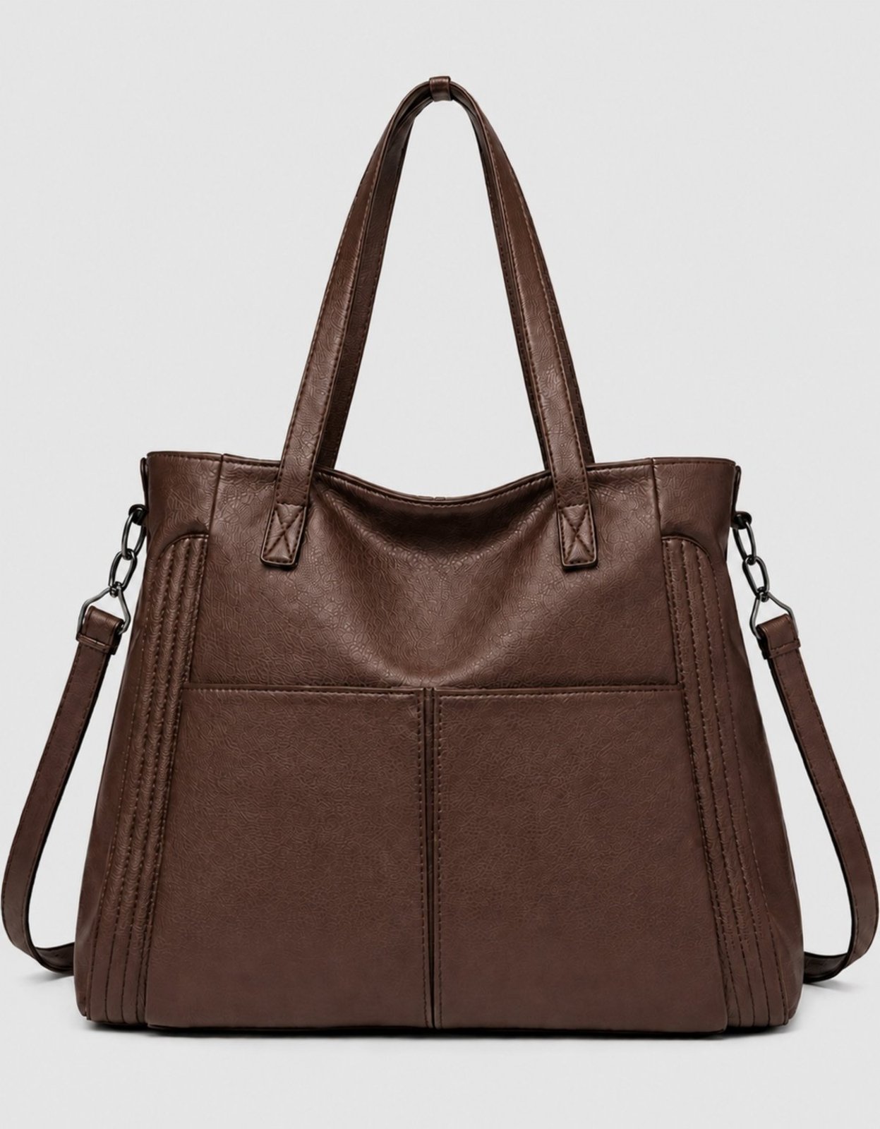 Bolsa Feminina Transversal Grande De Ombro Alça Tote Bag Marrom