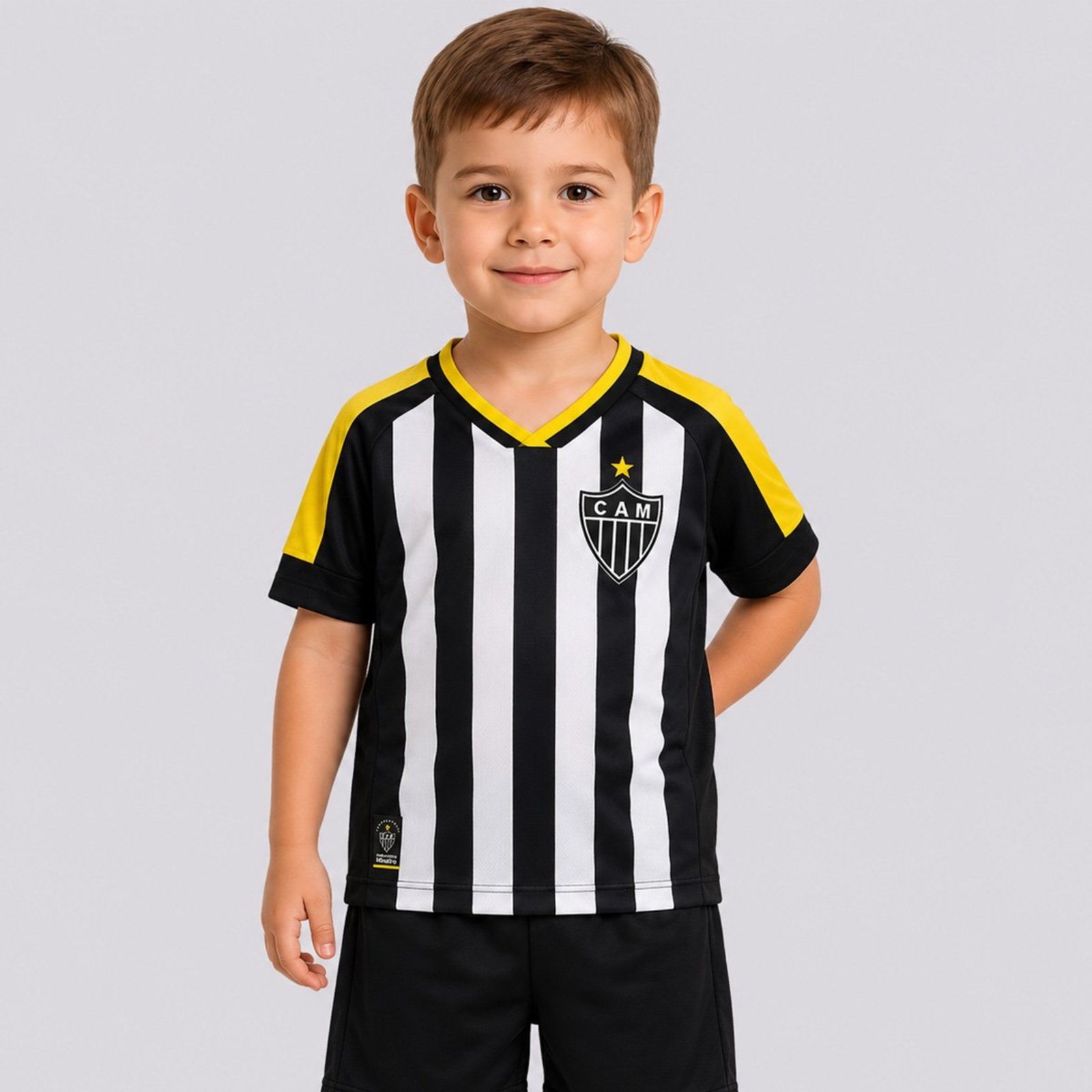 Camisa Atlético Mineiro Branca e Preta