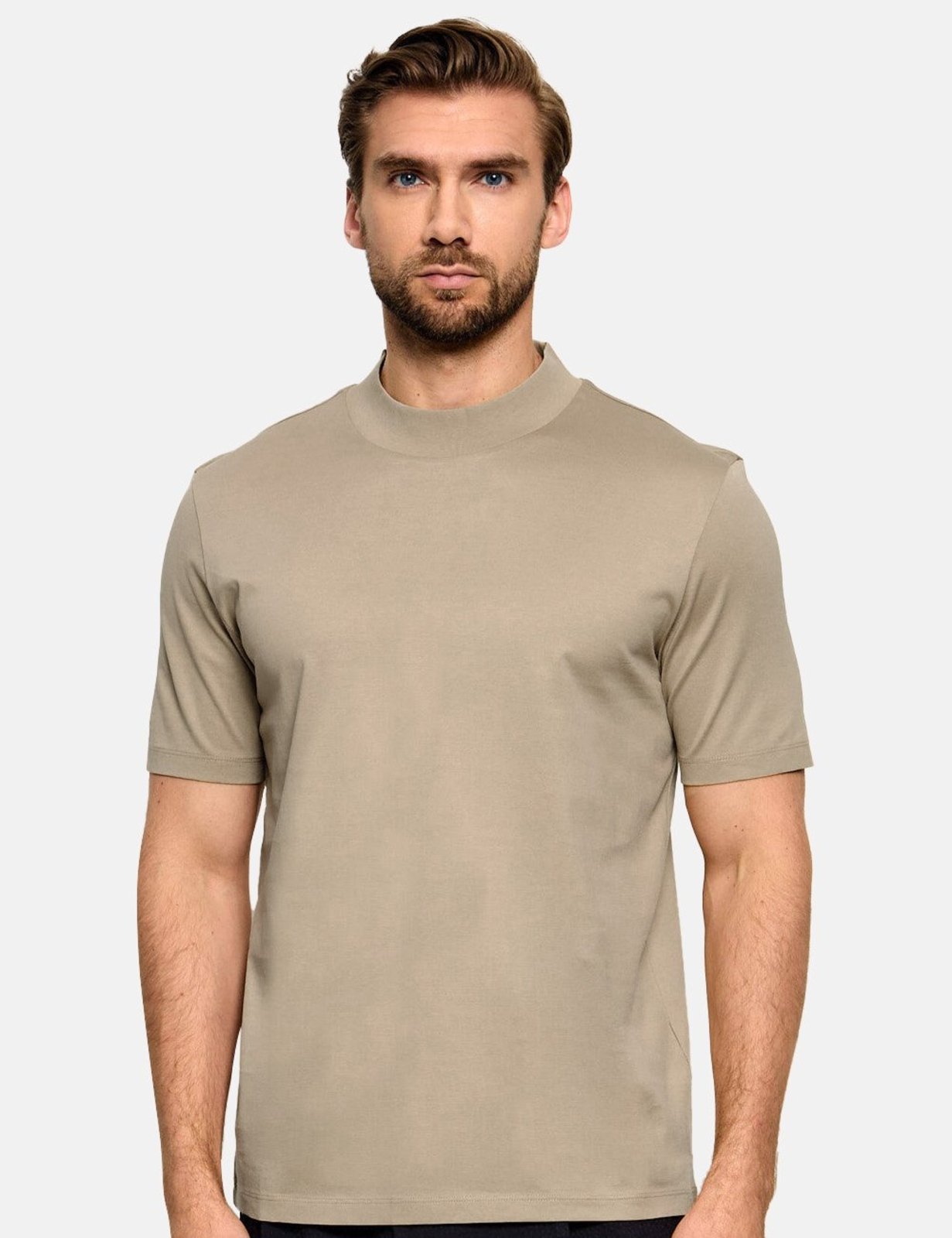 Camiseta Hugo Boss Masculina Slim Dimersom Marrom