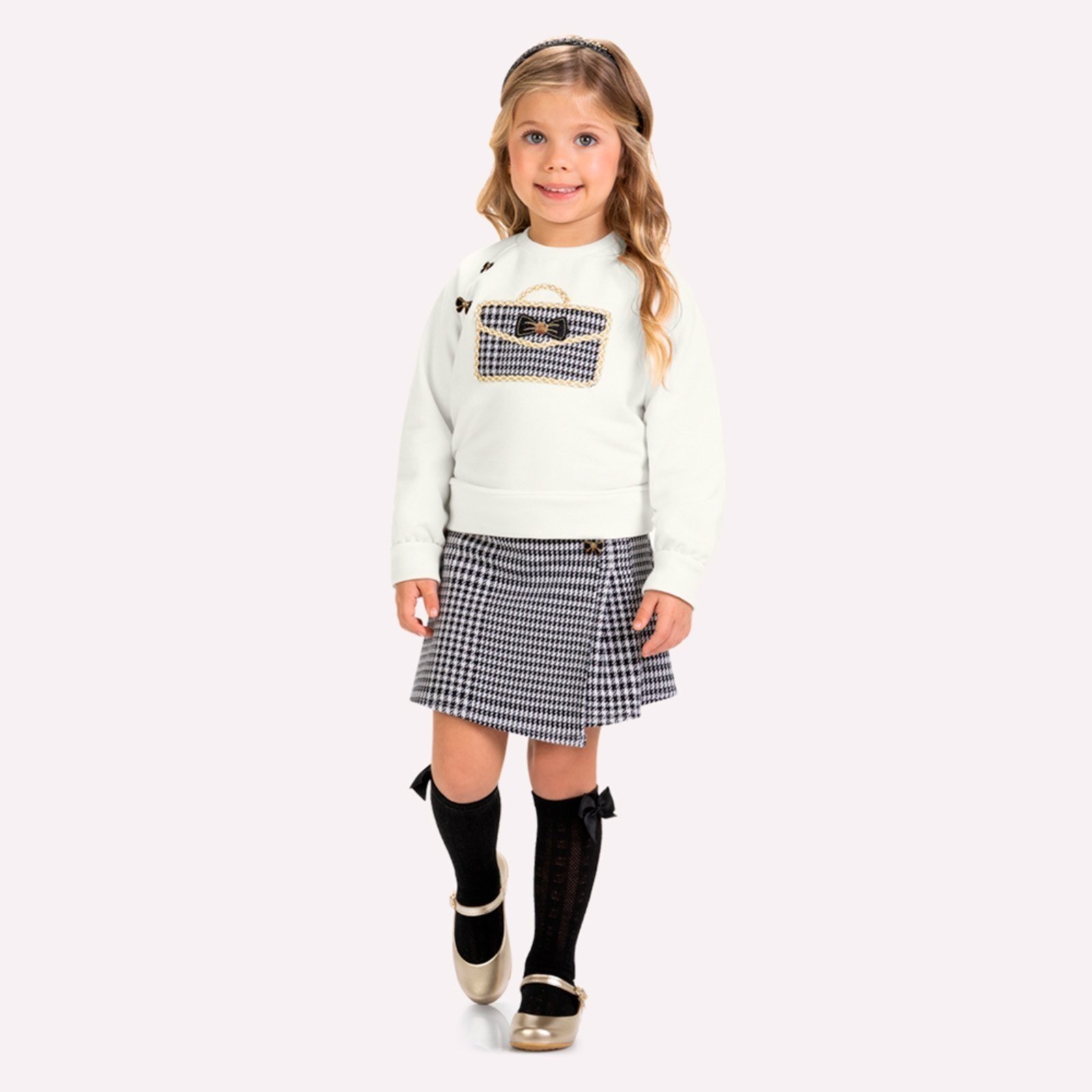 Infantil - Conjunto Menina Bordado Milon