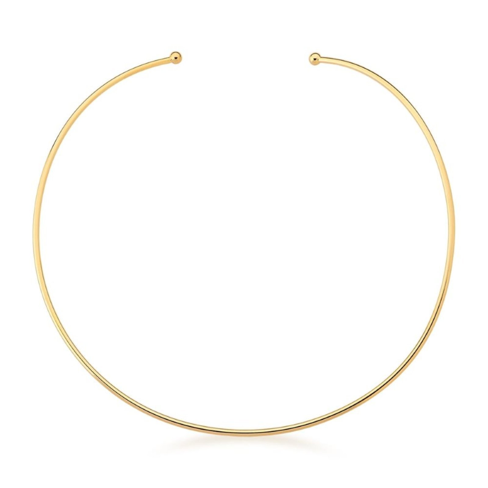 Infantil – Colar Choker Aro Fino e Delicado Semijoia Banhado a Ouro 18K Ania Store